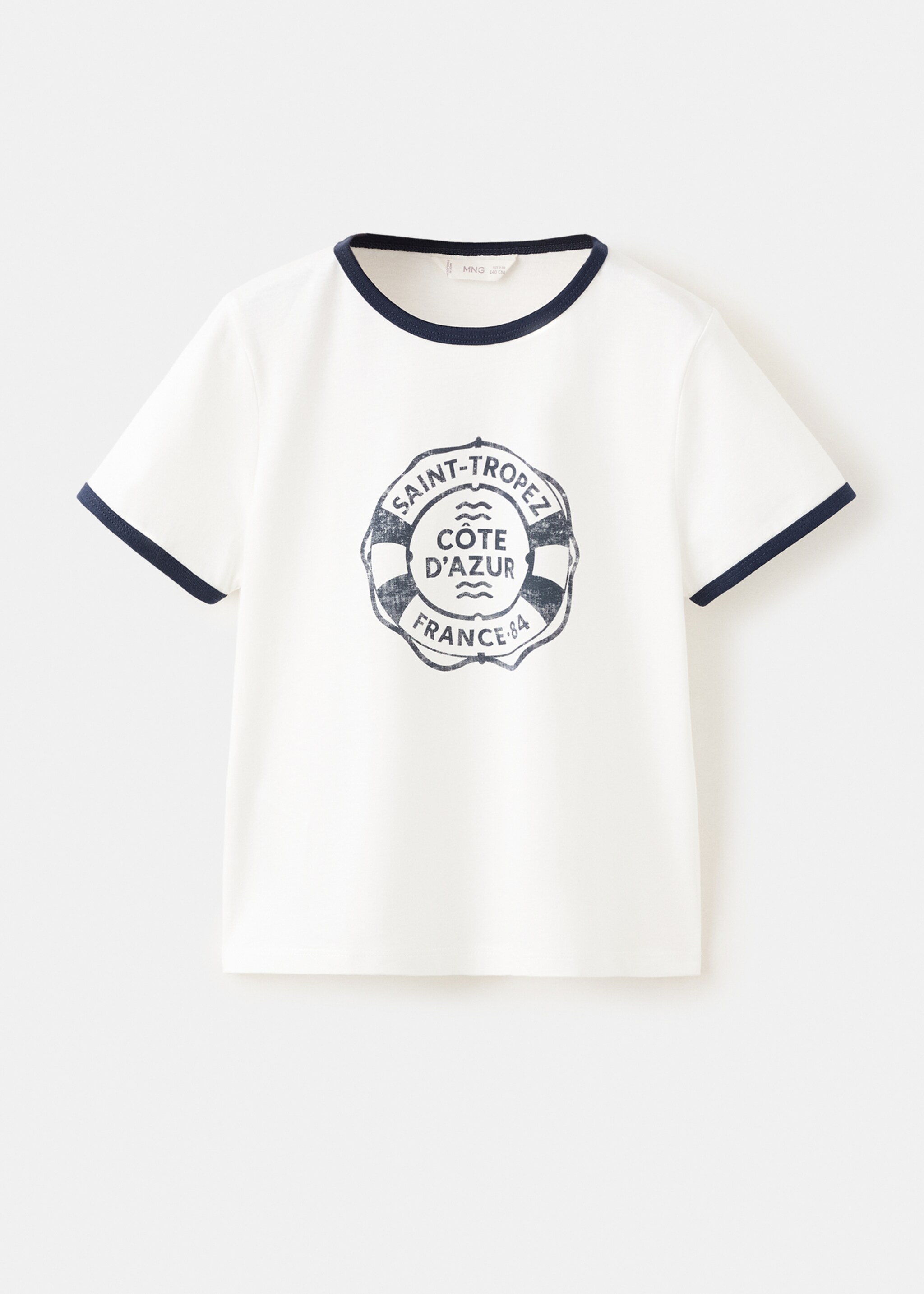 Camiseta estampada manga corta - Artículo sin modelo, Blanco roto. Ref: 27005155-00.