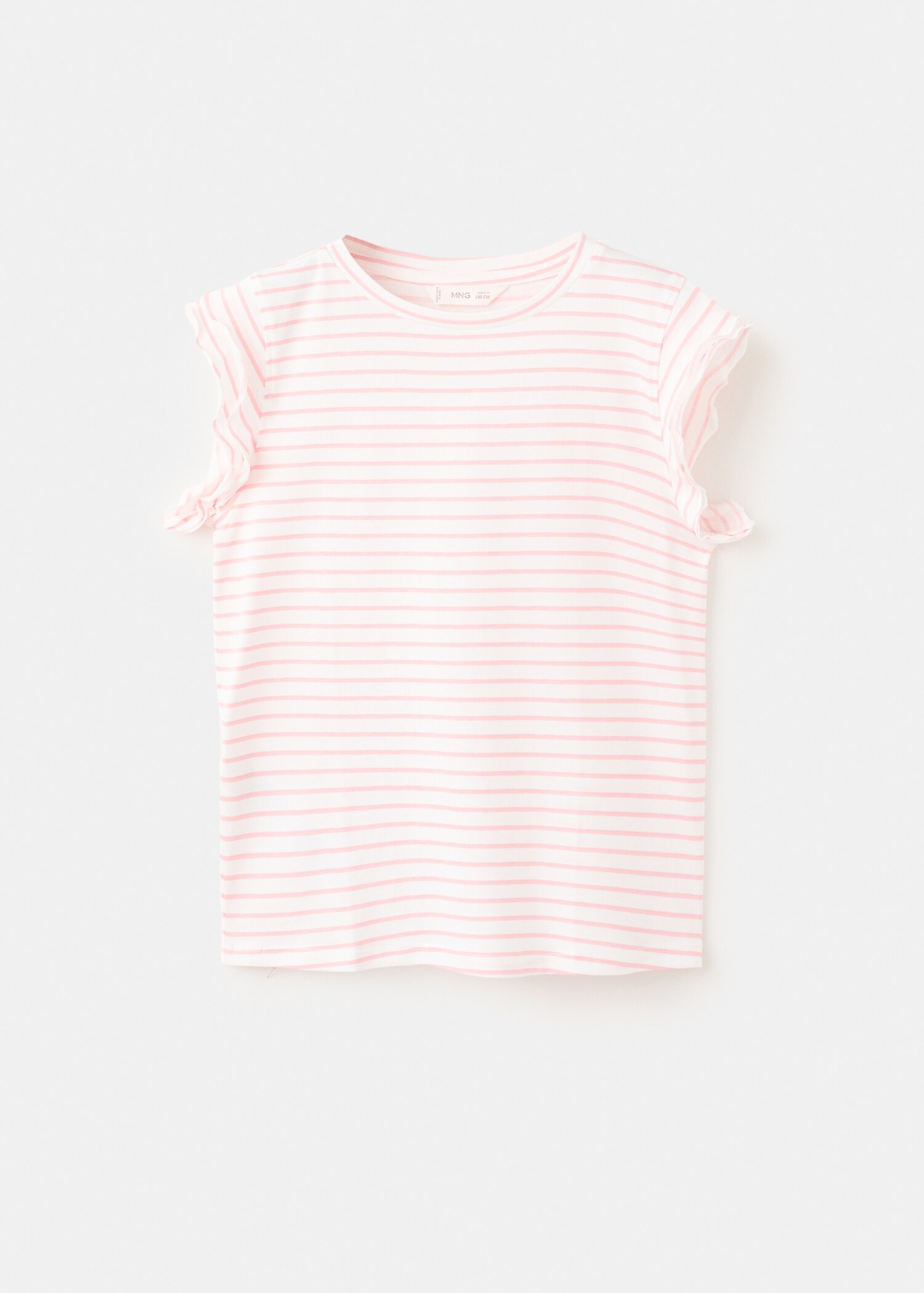 Ruffled striped t-shirt - Article without model