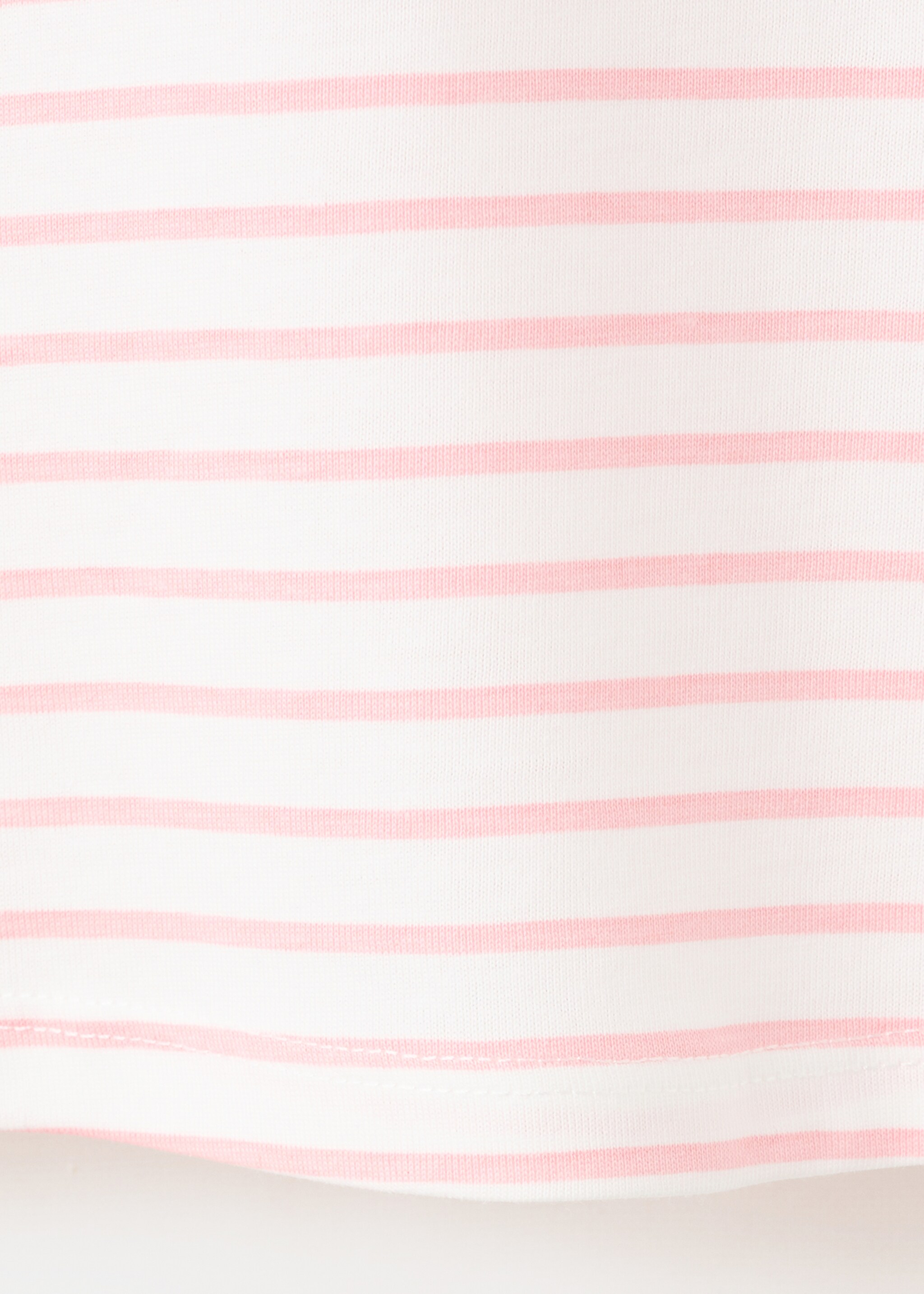 Striped short-sleeved t-shirt - Details of the article 0, Pink. Ref: 27005157-00.