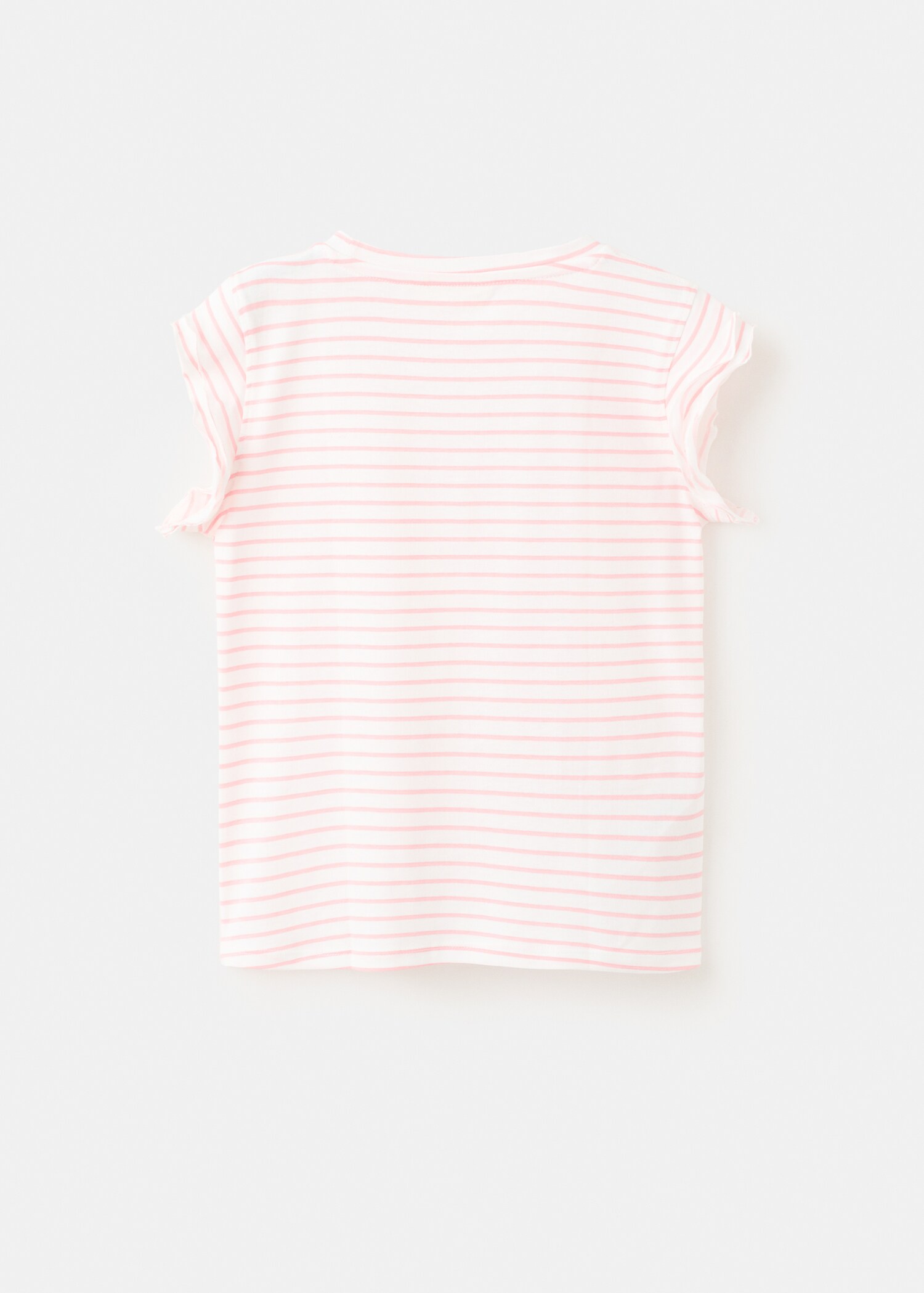 Ruffled striped t-shirt - Reverse of the article