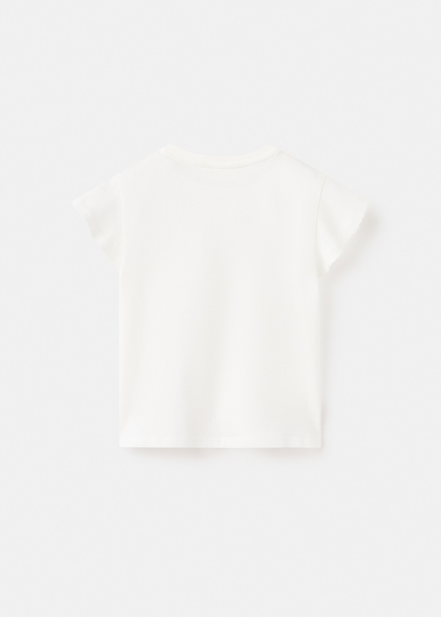 Kurzärmliges Baumwoll-T-Shirt - Rückseite des Artikels