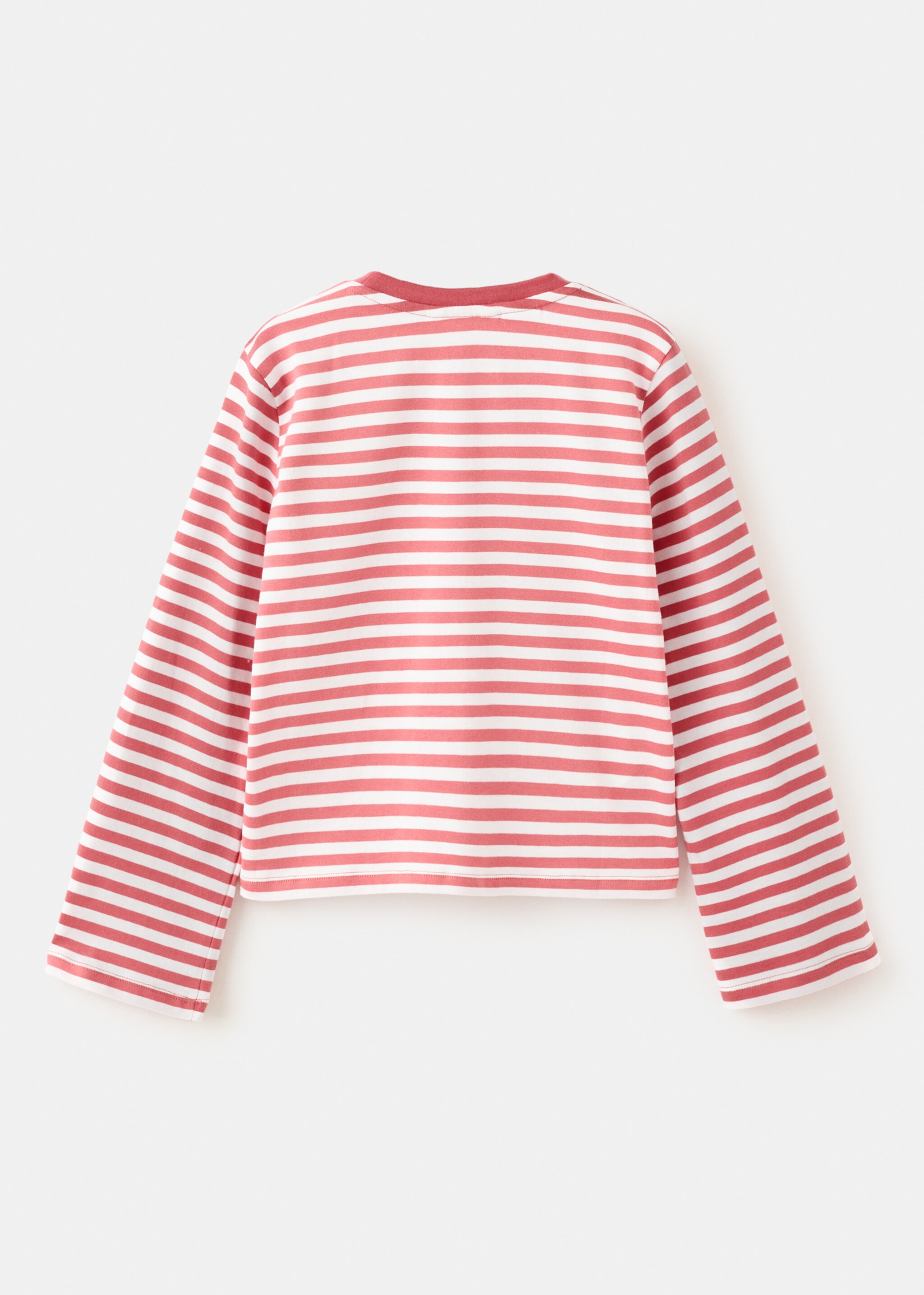 تيشيرت مخطط بطابع دونالد داك - الجهة الخلفية للمنتج, أحمر زاهٍ. Ref: 27005160-00.