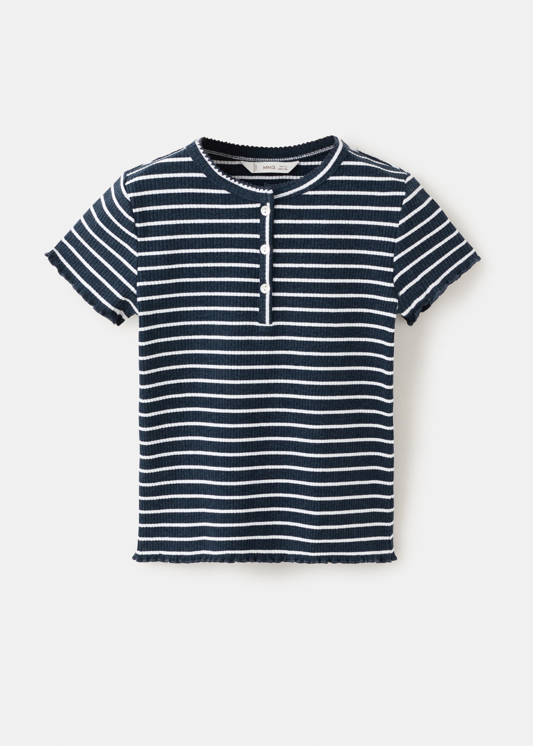 Camiseta punto rayas - Artículo sin modelo, Azul marino. Ref: 27005168-00.