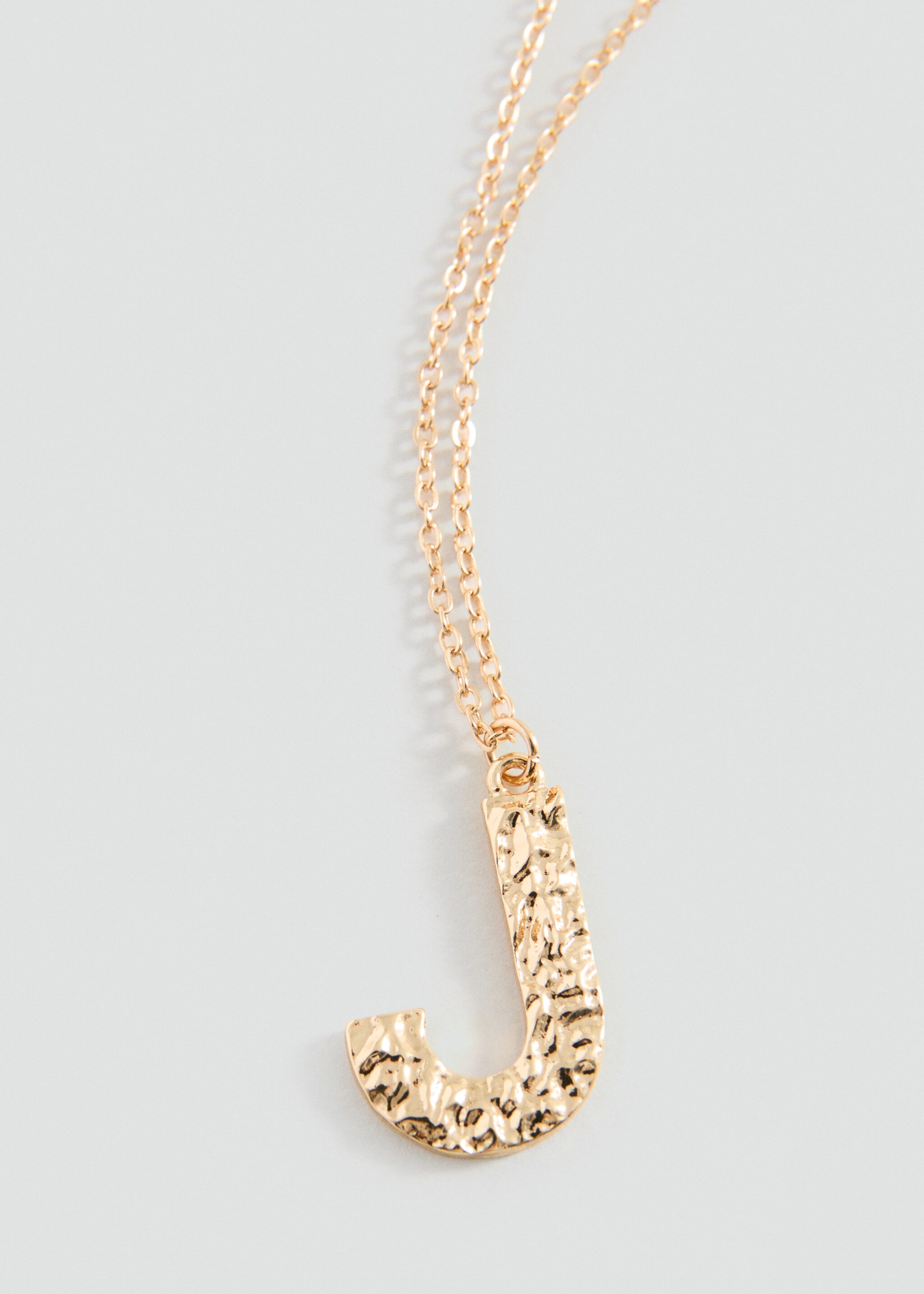 Letter Pendant Necklace - Medium plane, Gold. Ref: 27005170-00.
