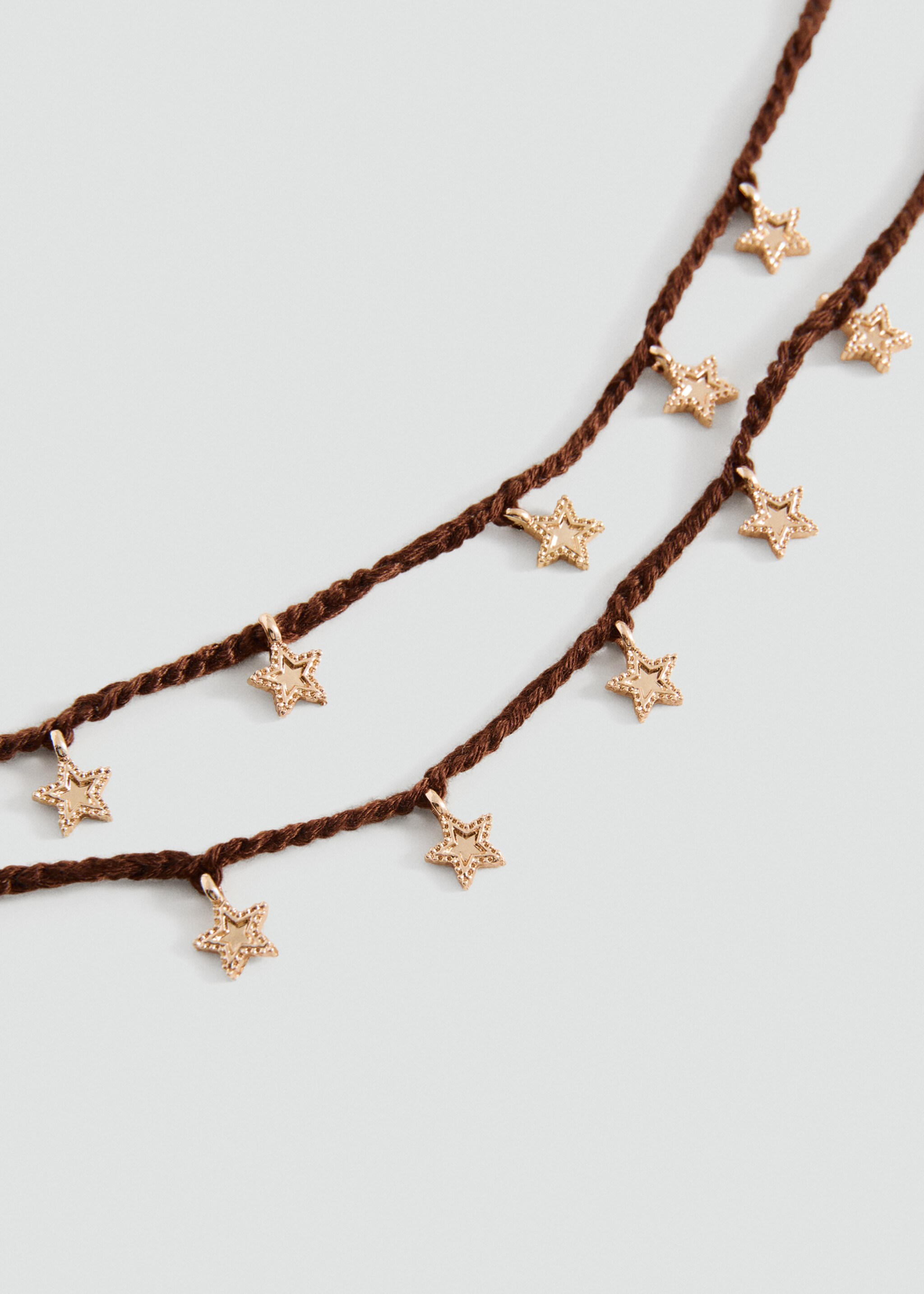 Bead multiple necklace - Medium plane, Brown. Ref: 27005174-00.