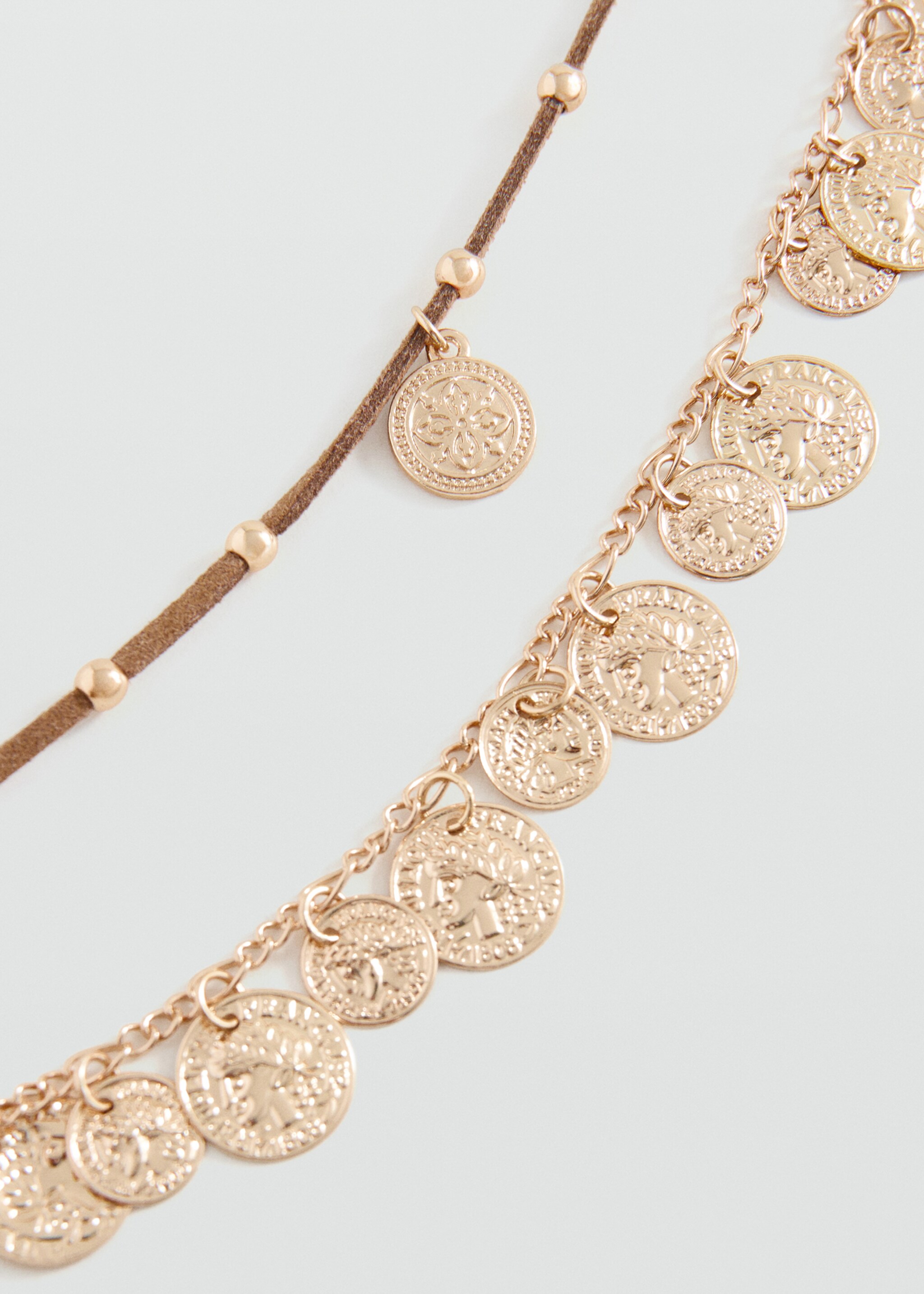 2 pack of necklaces - Medium plane, Brown. Ref: 27005177-00.