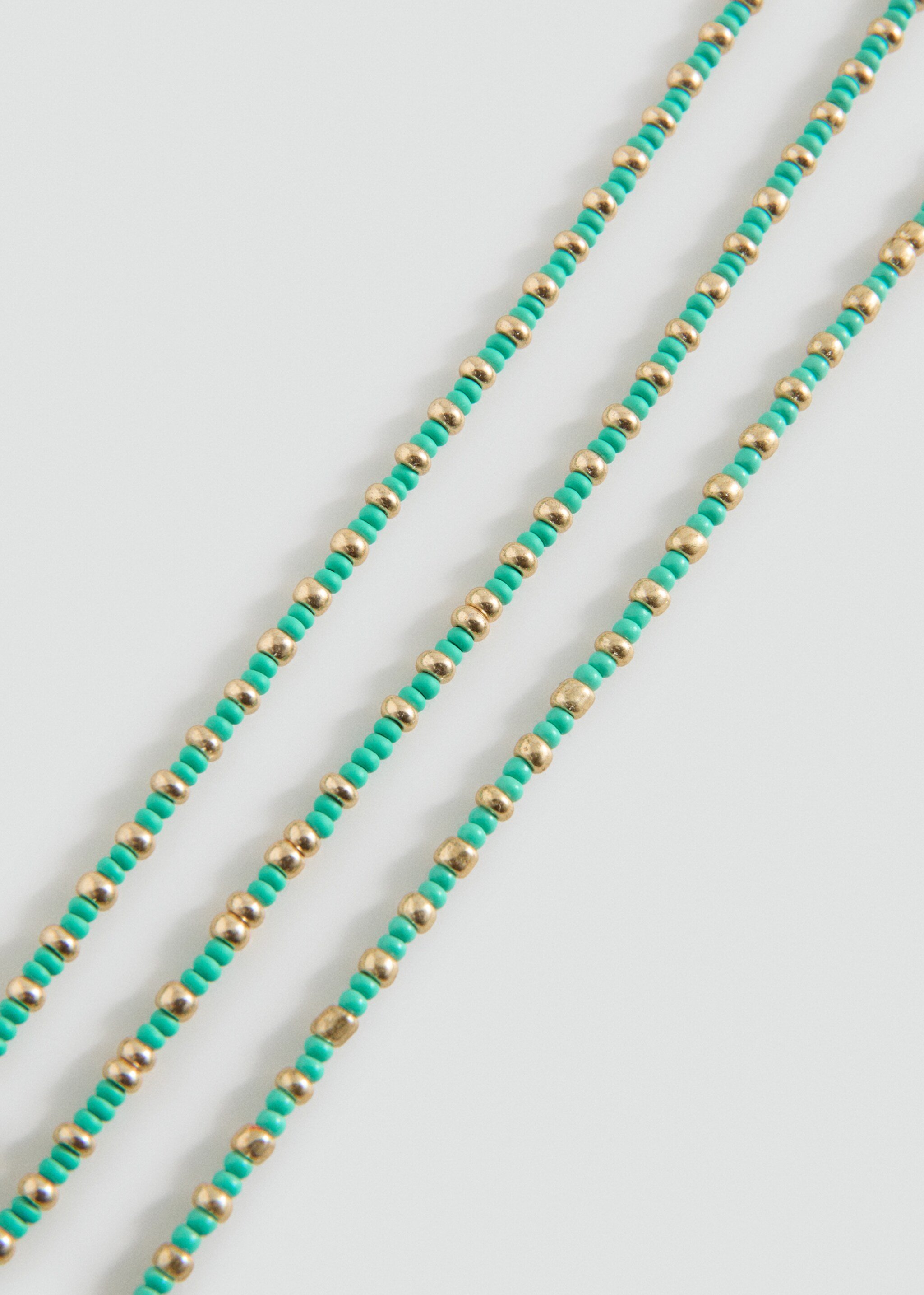 Multiple pendant necklace - Medium plane, Blue. Ref: 27005178-00.