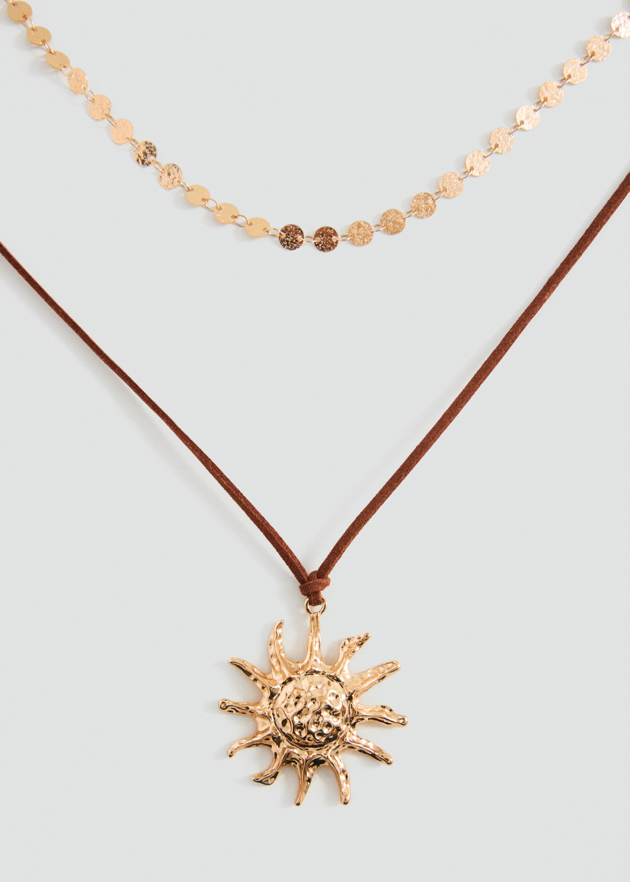 Multiple pendant necklace - Medium plane, Gold. Ref: 27005179-00.