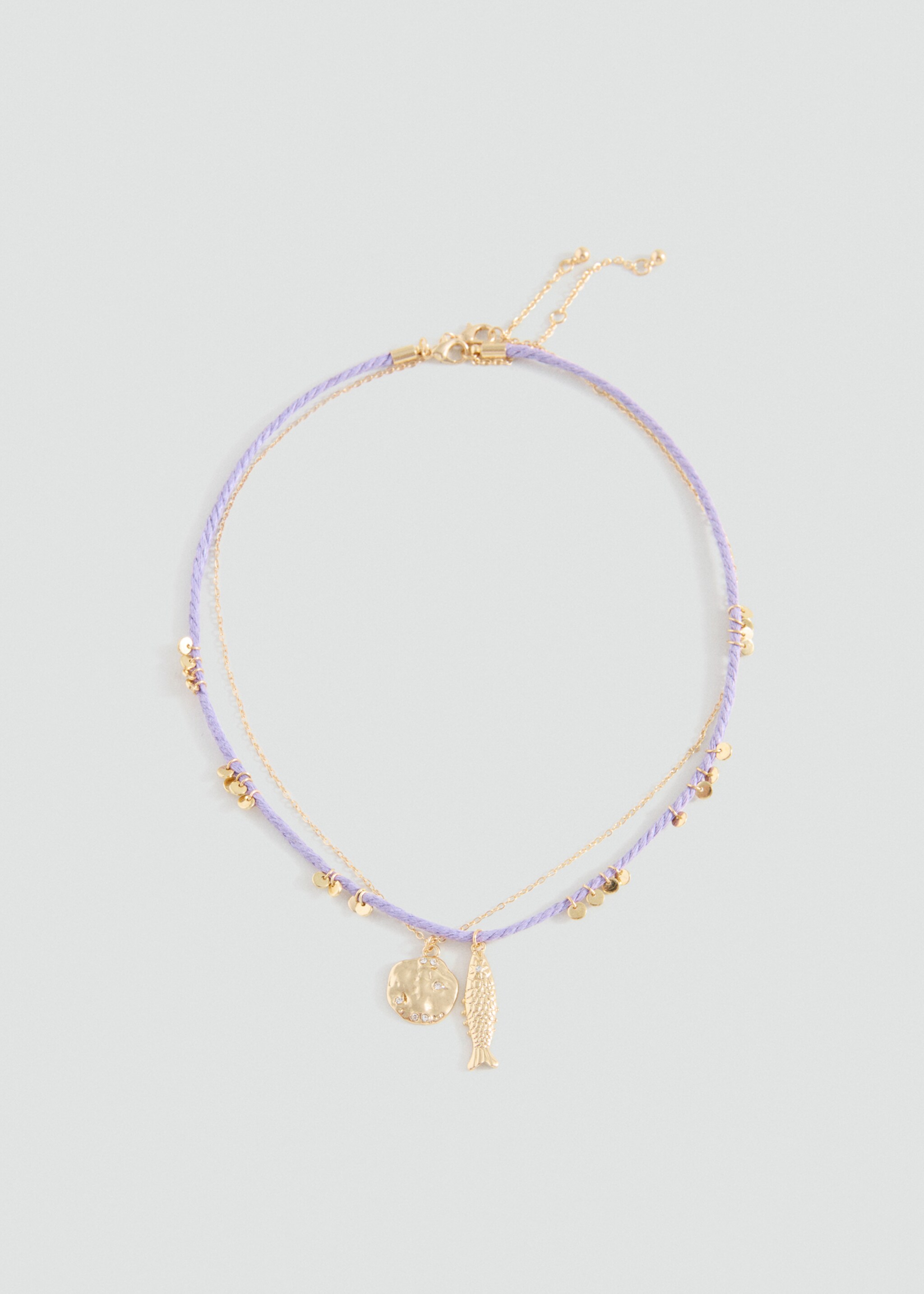 2er-Pack Halsketten - Artikel ohne Model, Lila. Ref: 27005181-00.