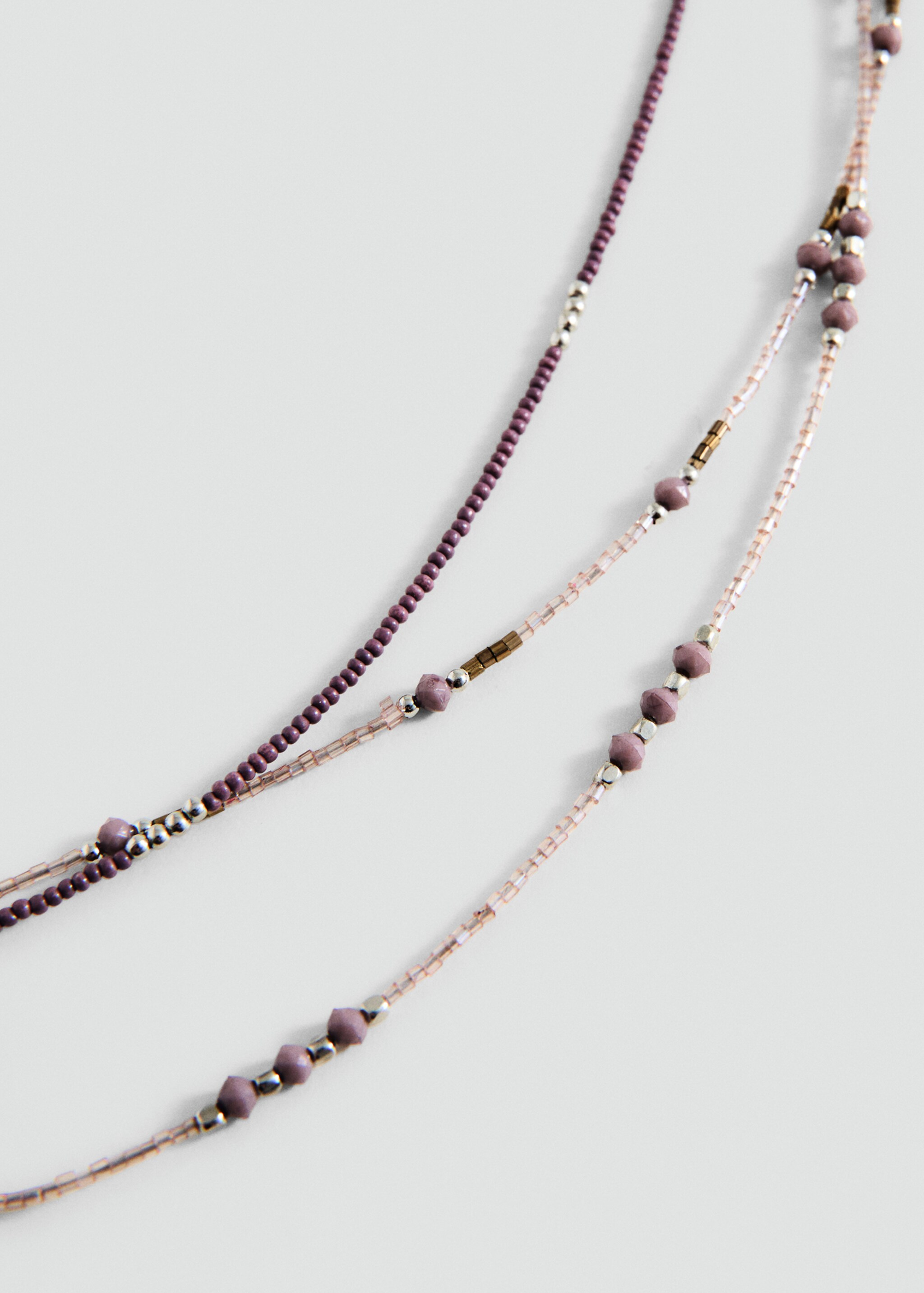 Multi-chain collar - Medium plane, Purple. Ref: 27005191-00.