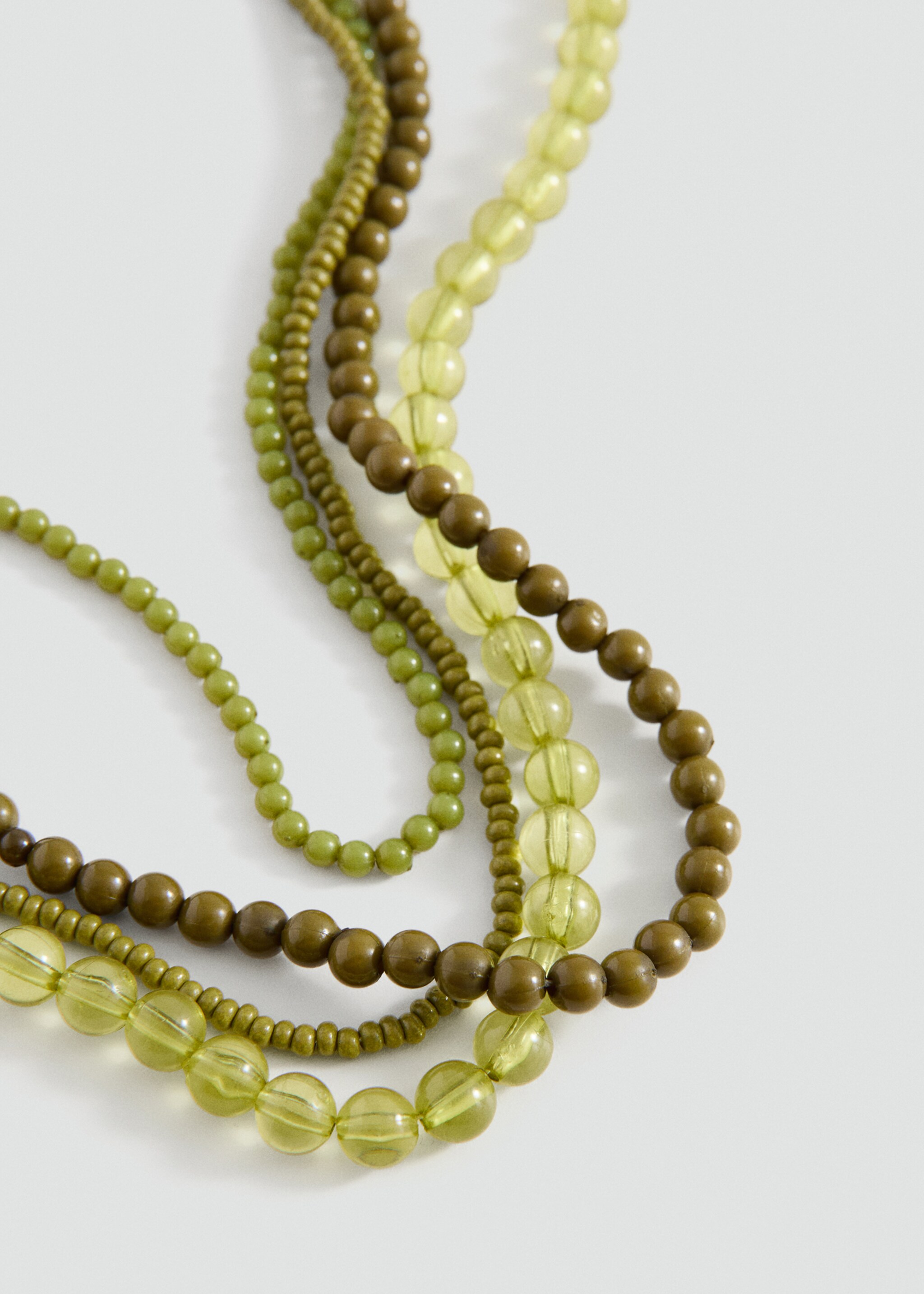 Multi-chain collar - Medium plane, Green. Ref: 27005193-00.