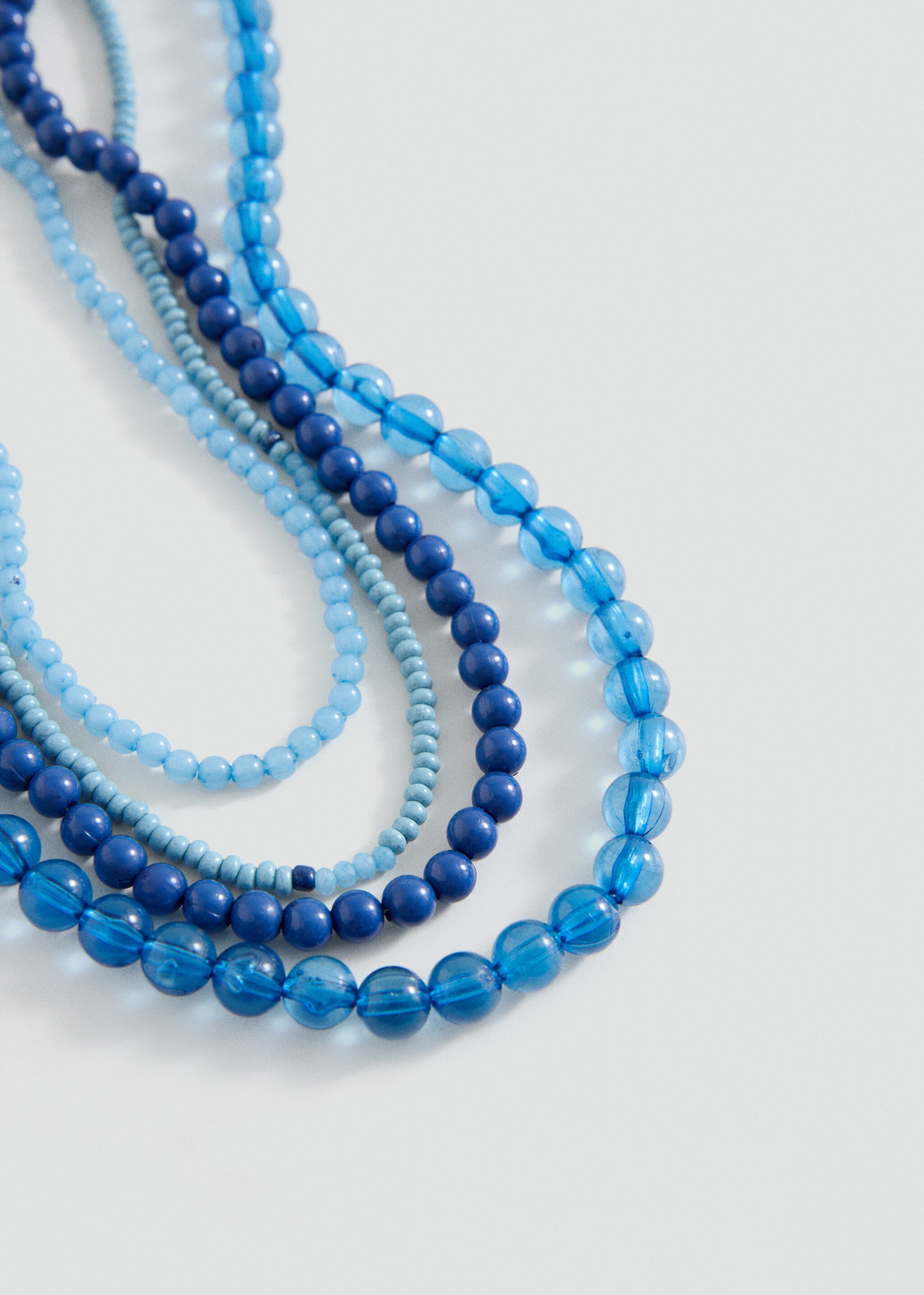 Multi-chain collar - Medium plane, Blue. Ref: 27005194-00.