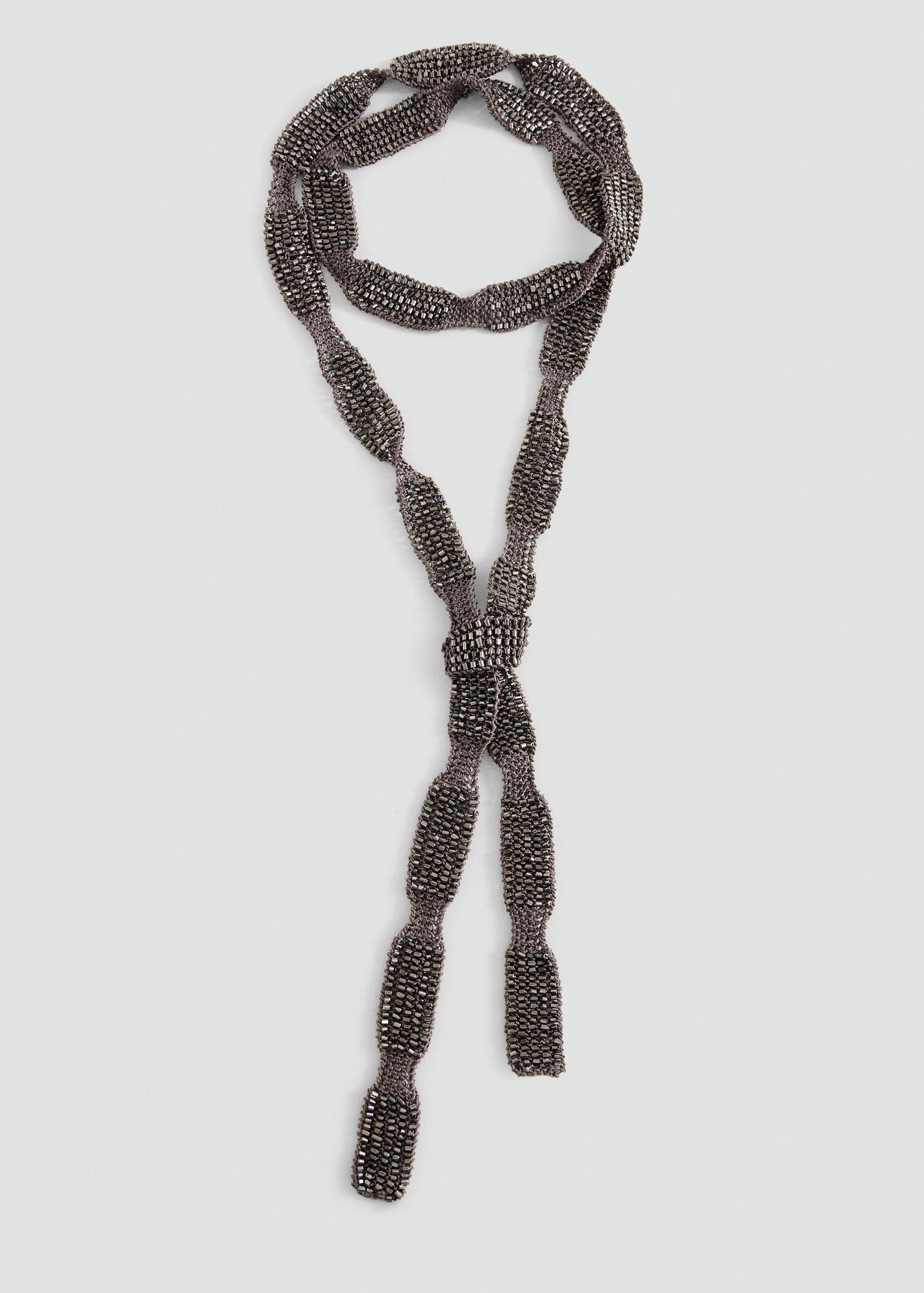 Beaded mesh collar necklace - Details of the article 2