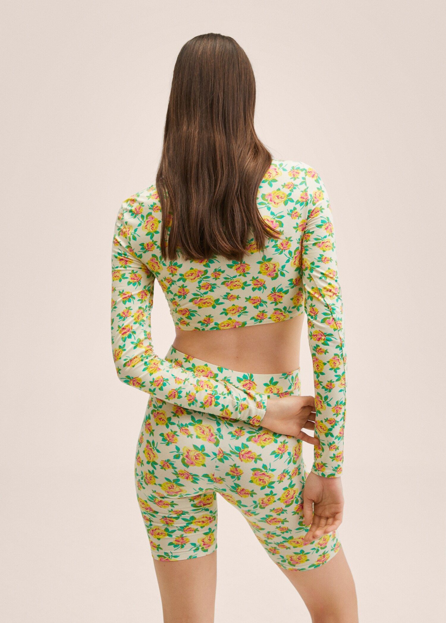 Printed crop top - Reverse of the article