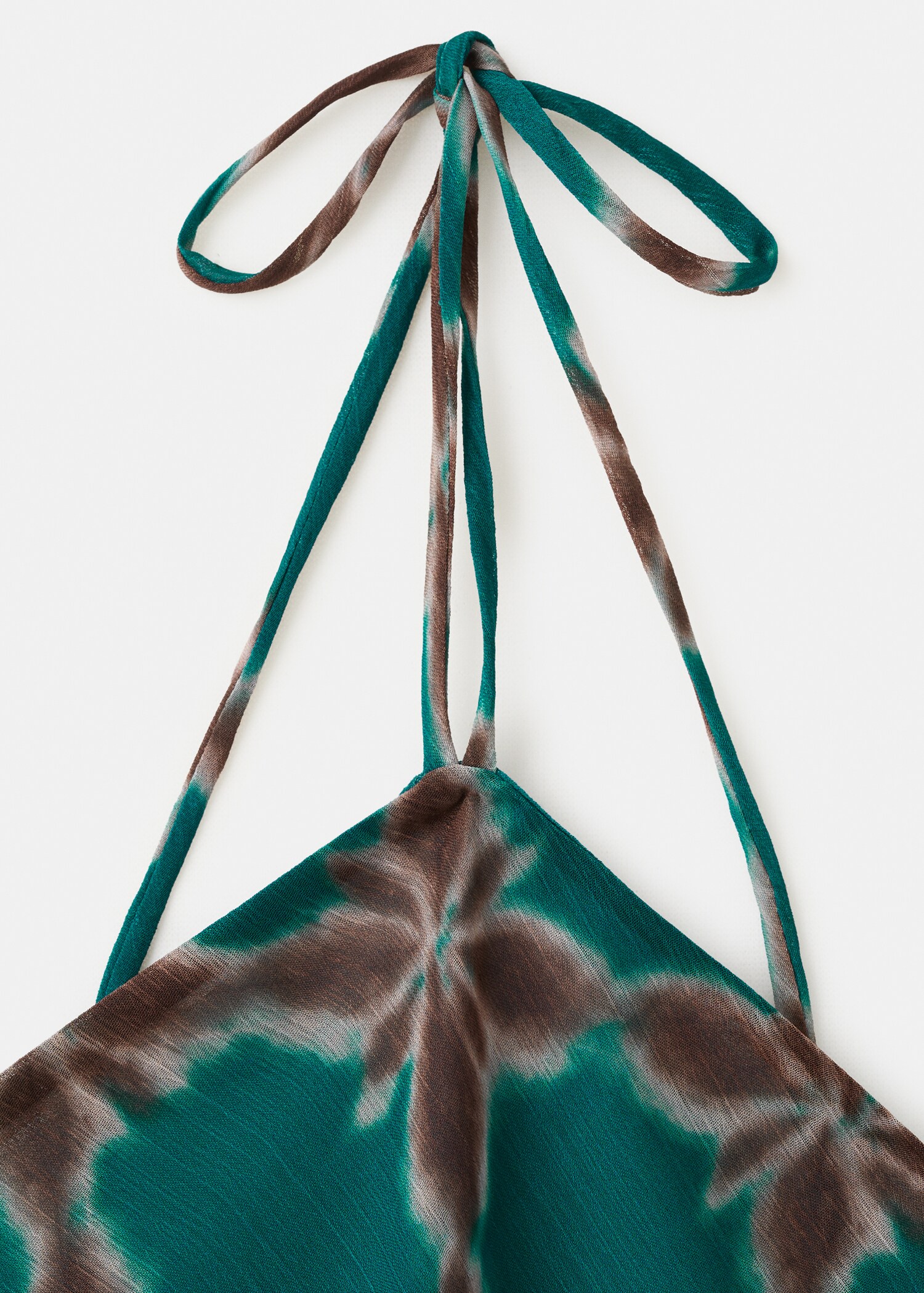 Halter-neck printed dress - Details of the article 8