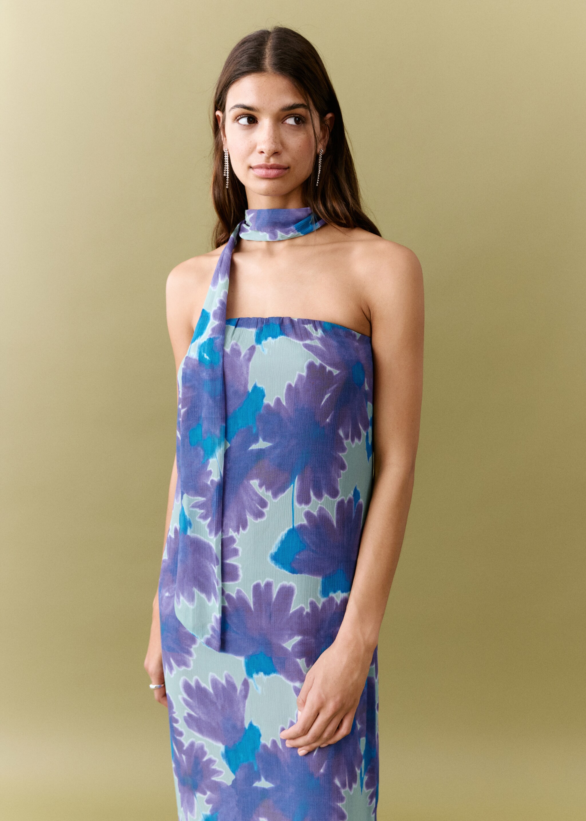 فستان .-- gardenia - رؤية وسط, أخضر بلون النعناع. Ref: 27005820-00.