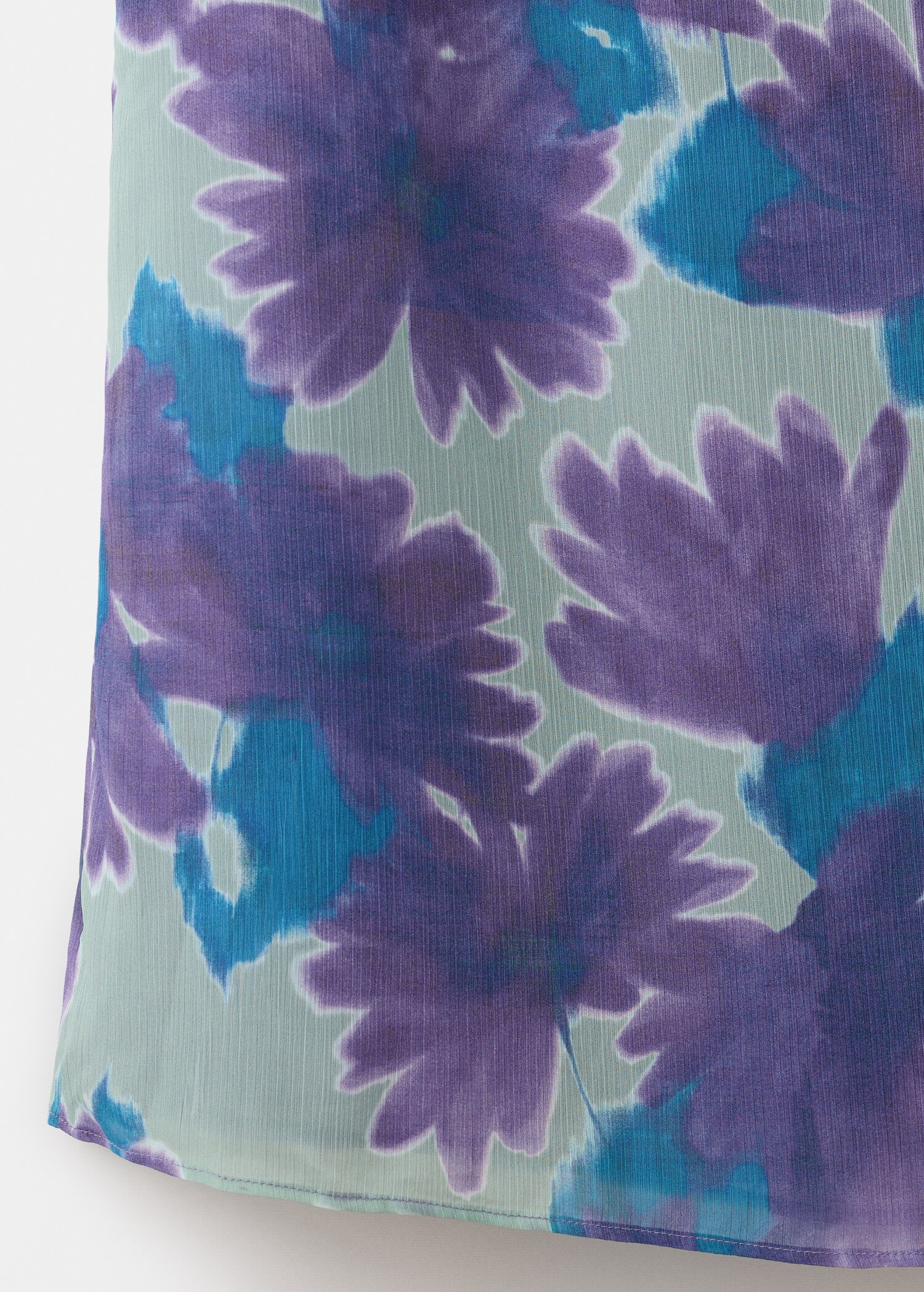Printed dress with foulard - Details of the article 0