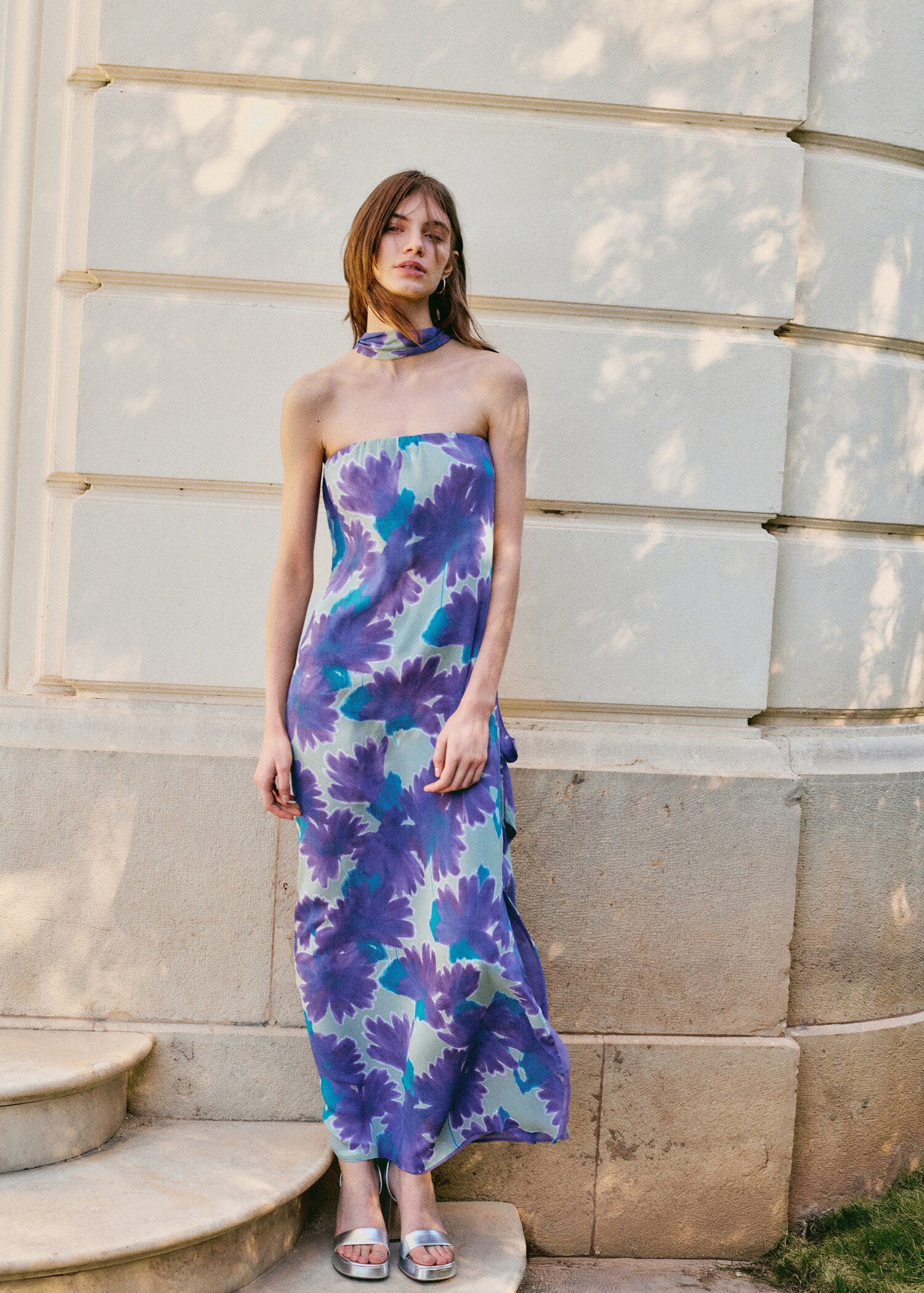 Robe imprimée avec foulard - Détail de l'article 5