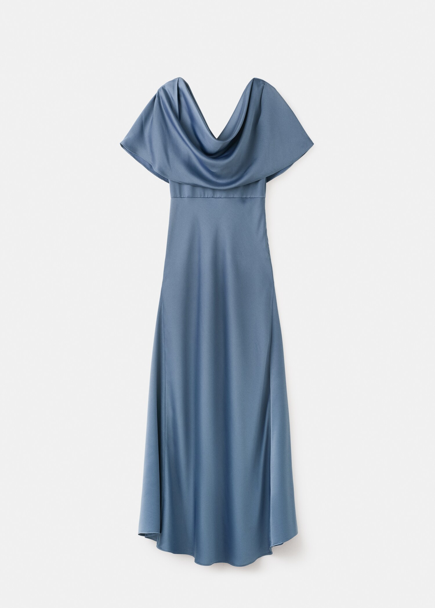 Long dress with draped neck - Article without model