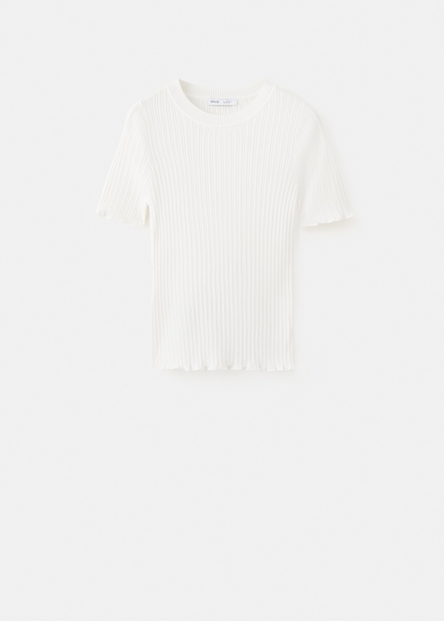 T-shirt maille côtelée - Article sans modèle