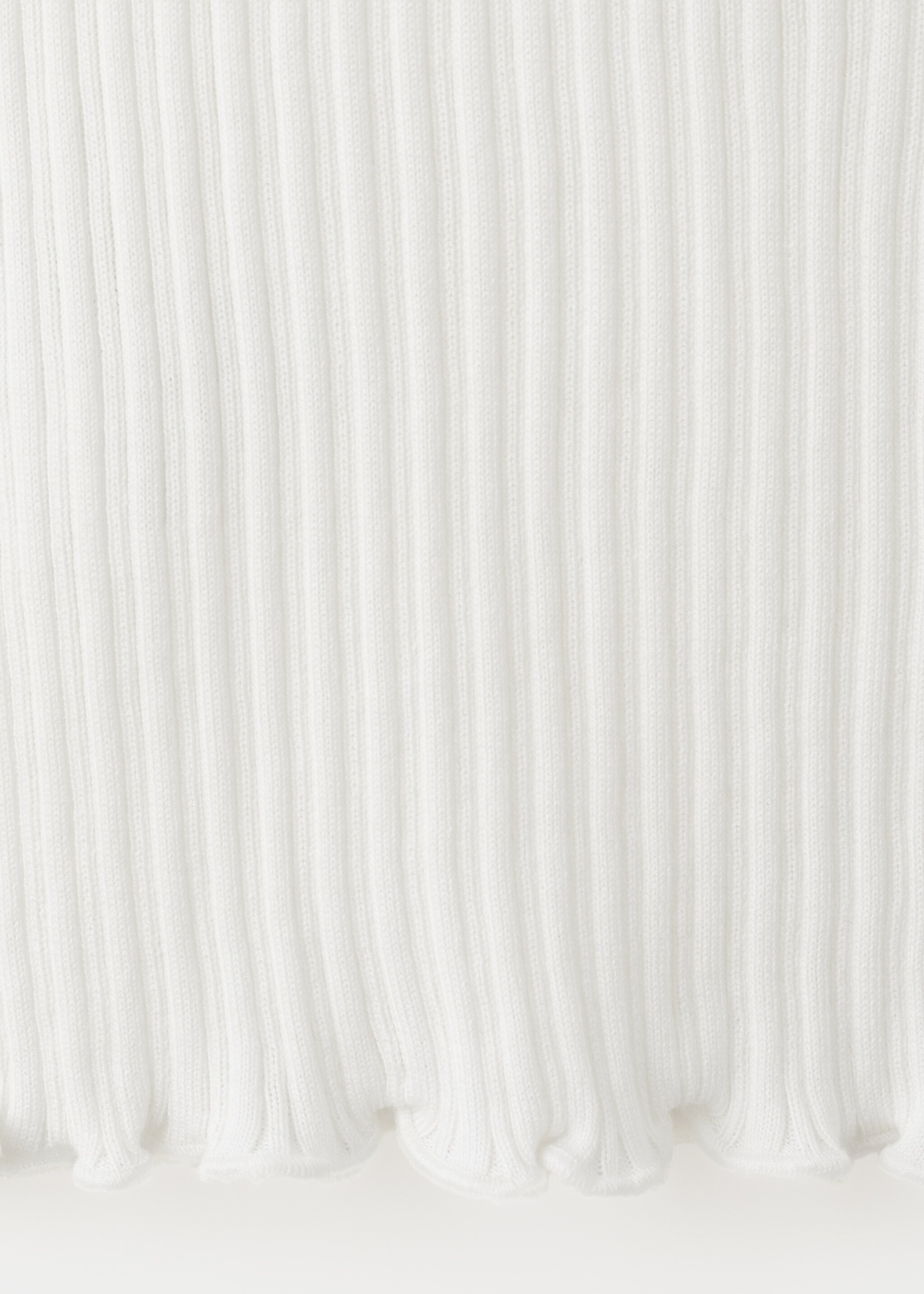 T-shirt maille côtelée - Détail de l'article 0, Écru. Ref: 27005825-00.