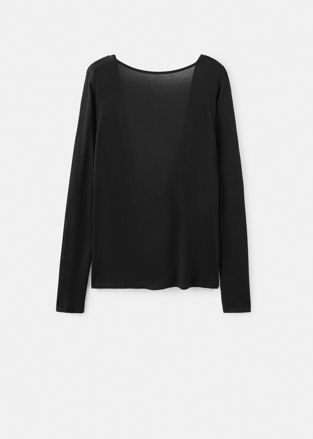 Knit sweater with draped back - image 4