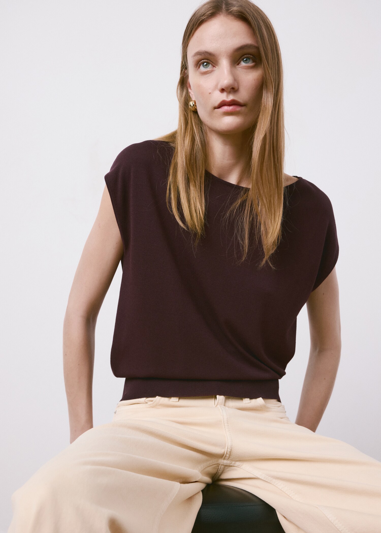 تيشيرت محبوك بأكمام قصيرة - تفاصيل المنتج 2