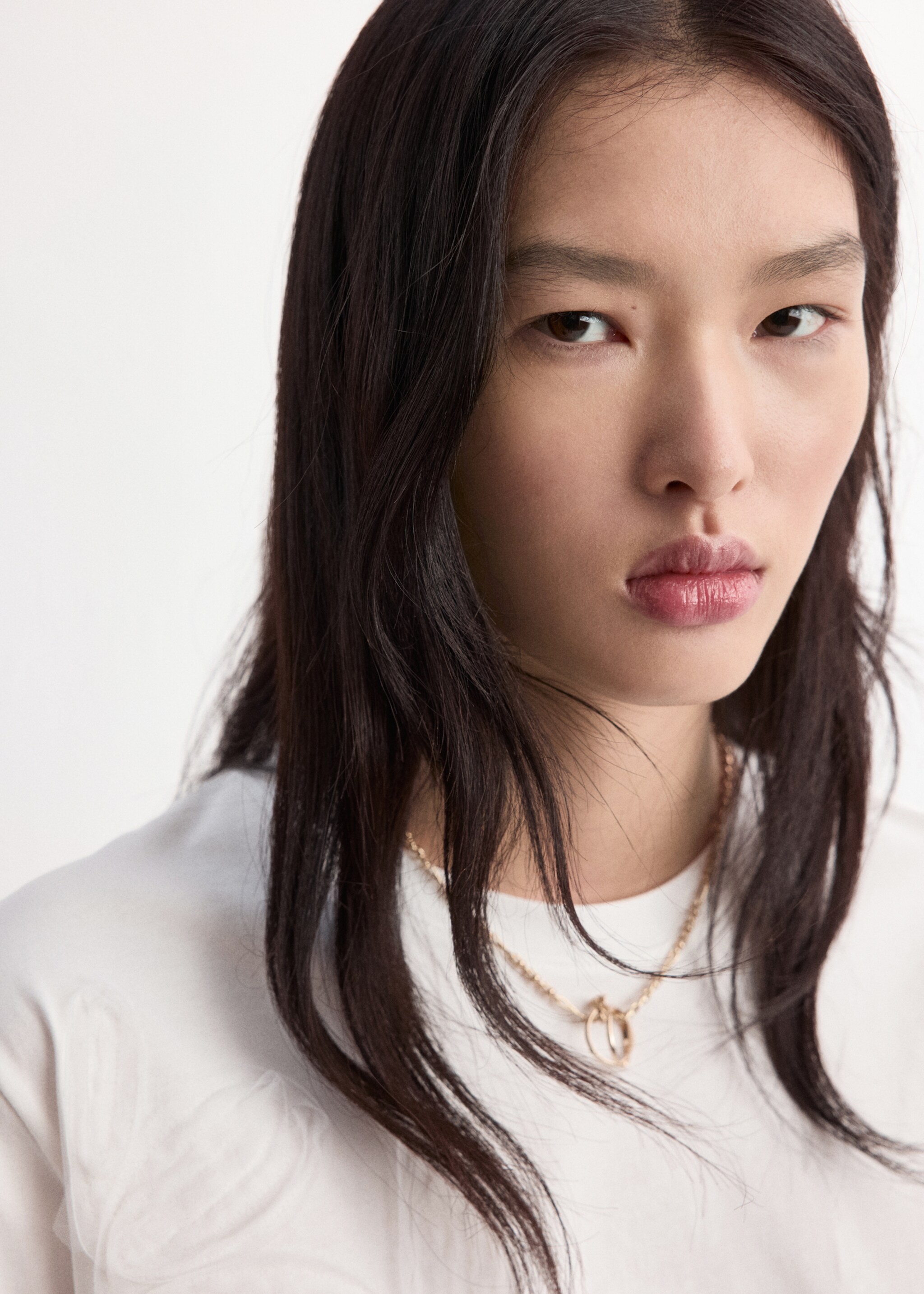 T-shirt coton broderie à fleurs - Détail de l'article 1, Blanc cassé. Ref: 27005832-00.