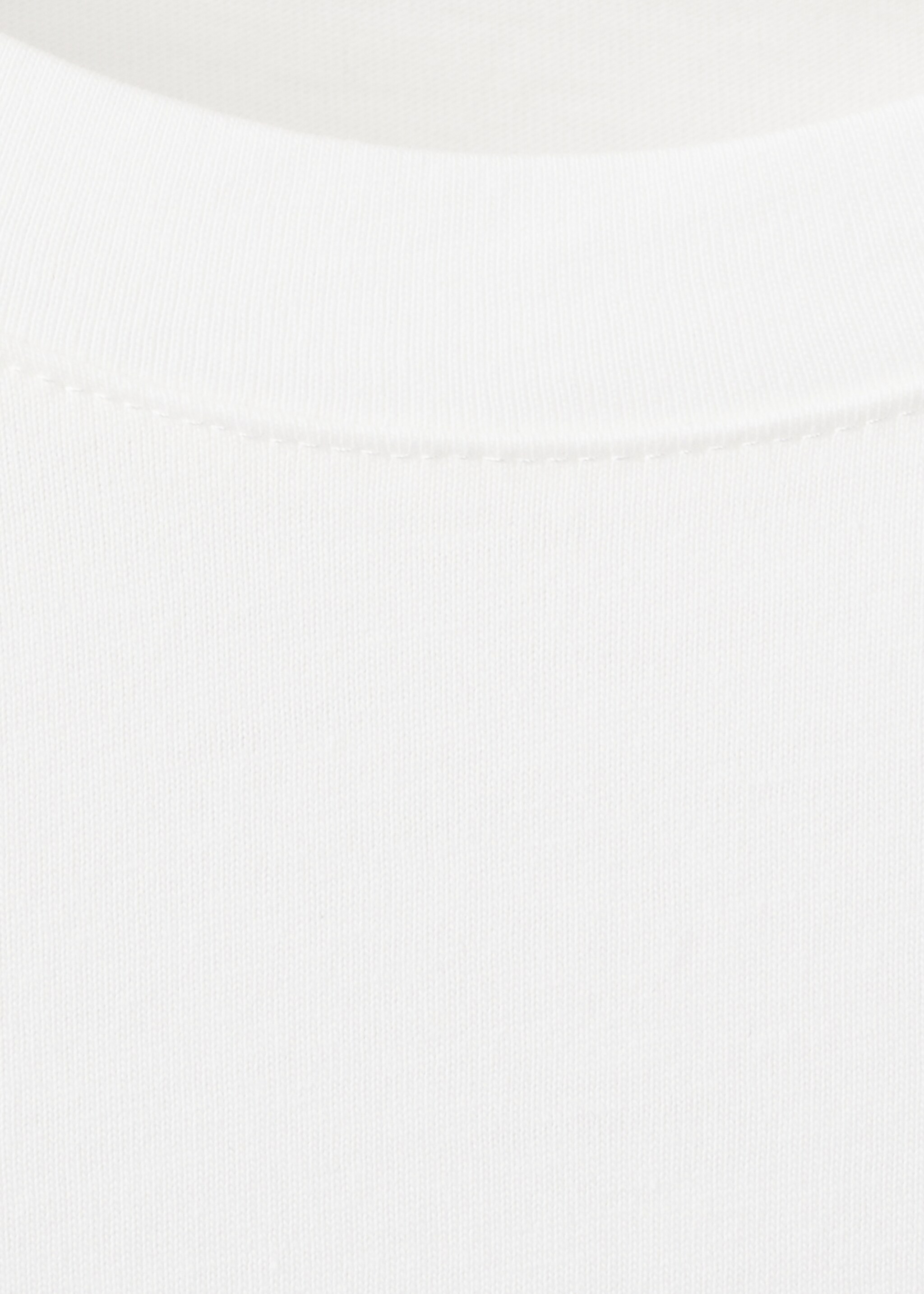 T-shirt coton broderie à fleurs - Détail de l'article 8, Blanc cassé. Ref: 27005832-00.