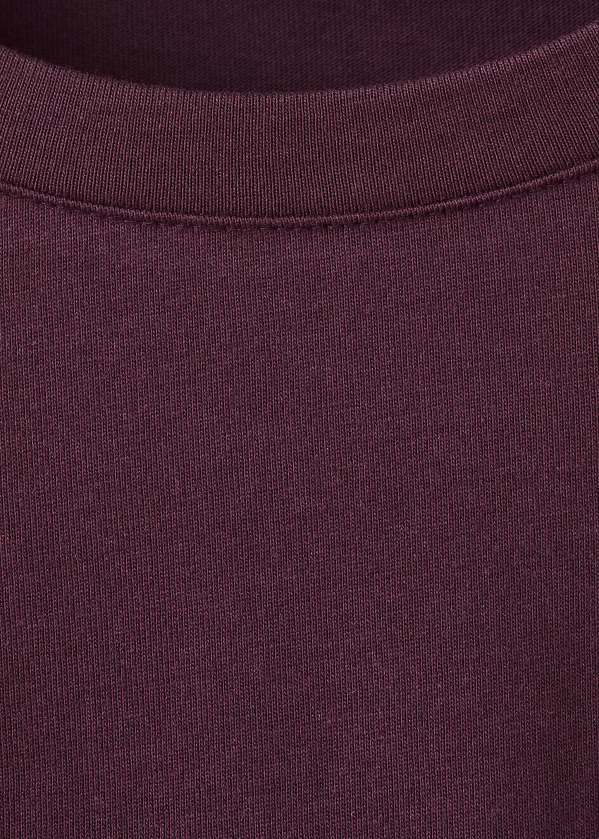 T-shirt coton broderie à fleurs - Détail de l'article 8, Lie de vin. Ref: 27005832-00.