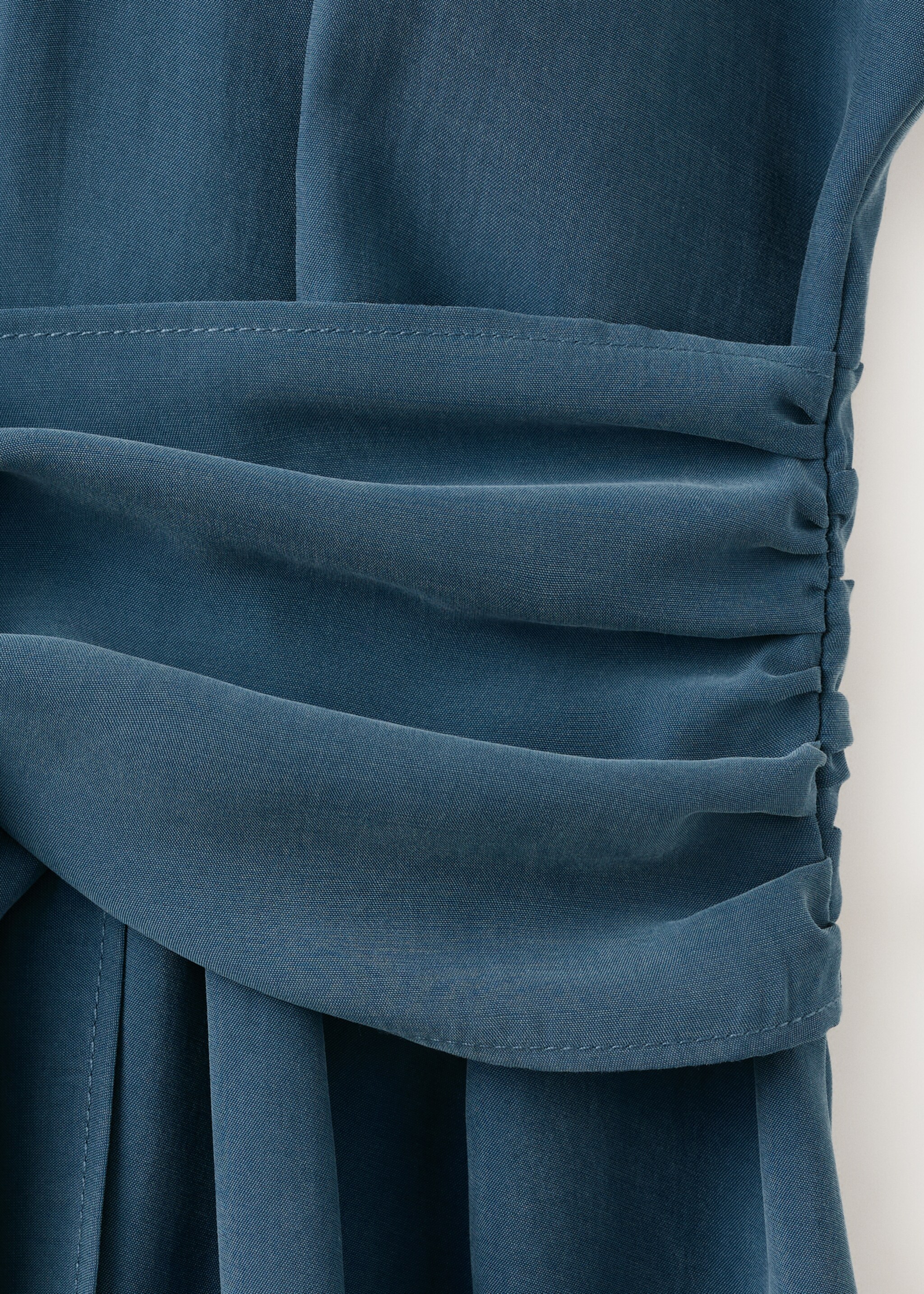 Belt shirt dress - Details of the article 0, Blue. Ref: 27005833-00.