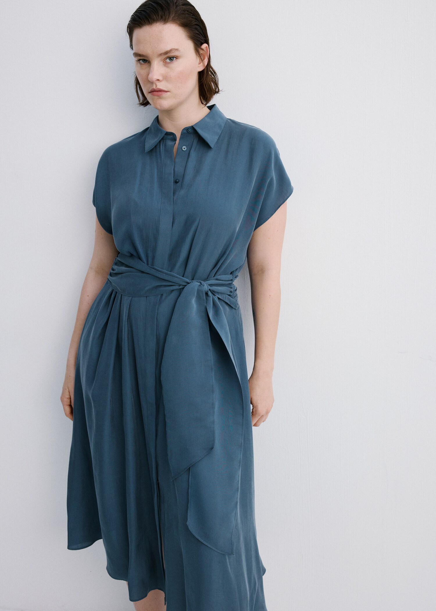 Belt shirt dress - Details of the article 5