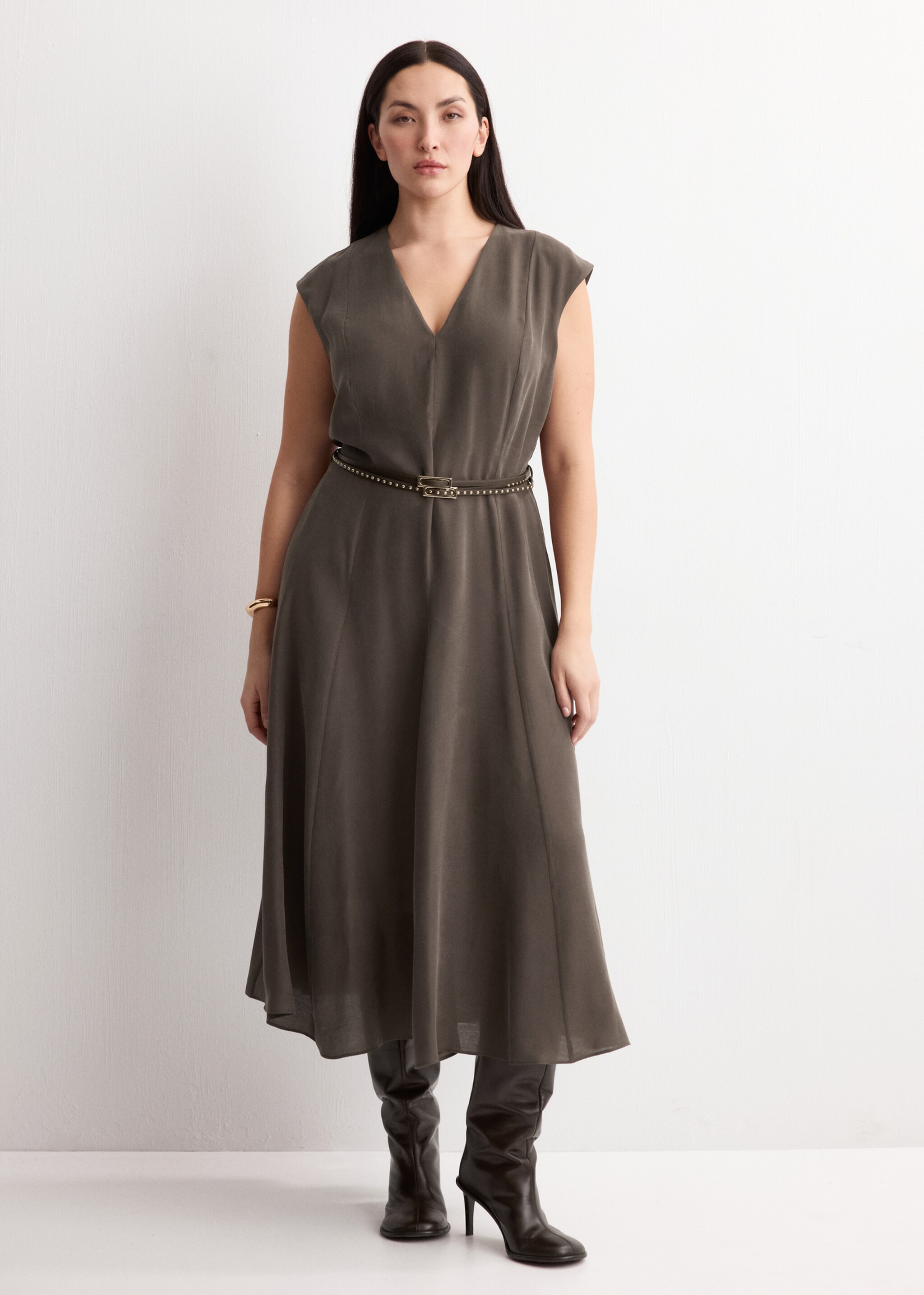 Dress ramone - Details of the article 3, Brown. Ref: 27005834-00.
