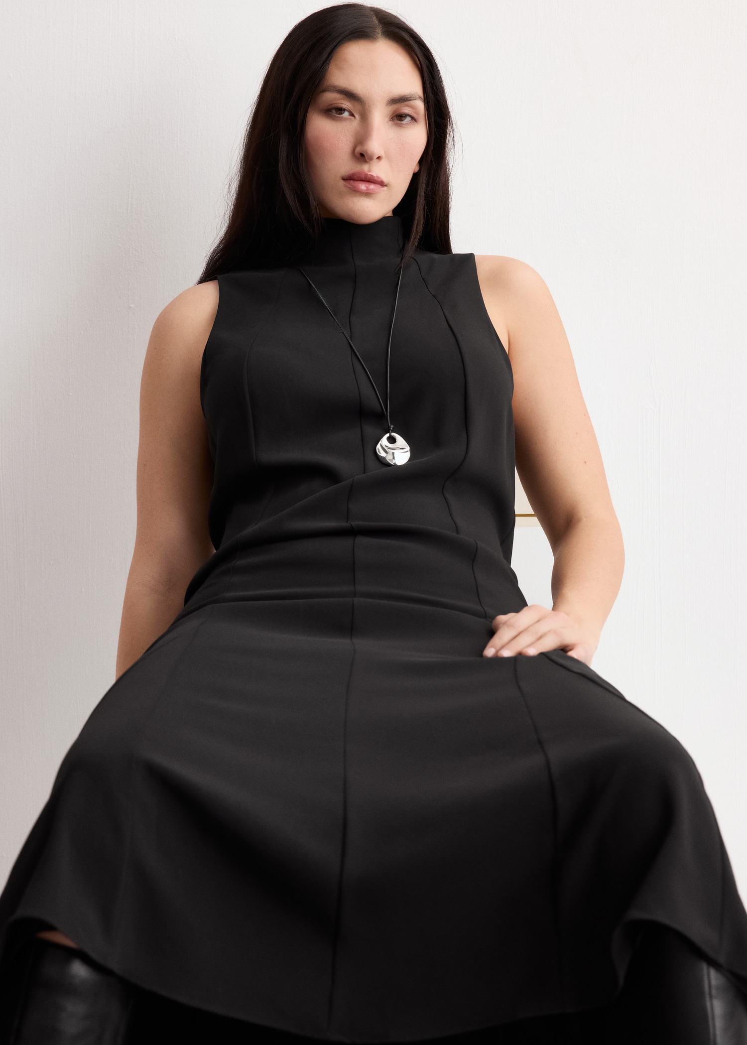 Turtleneck midi-dress - Details of the article 5