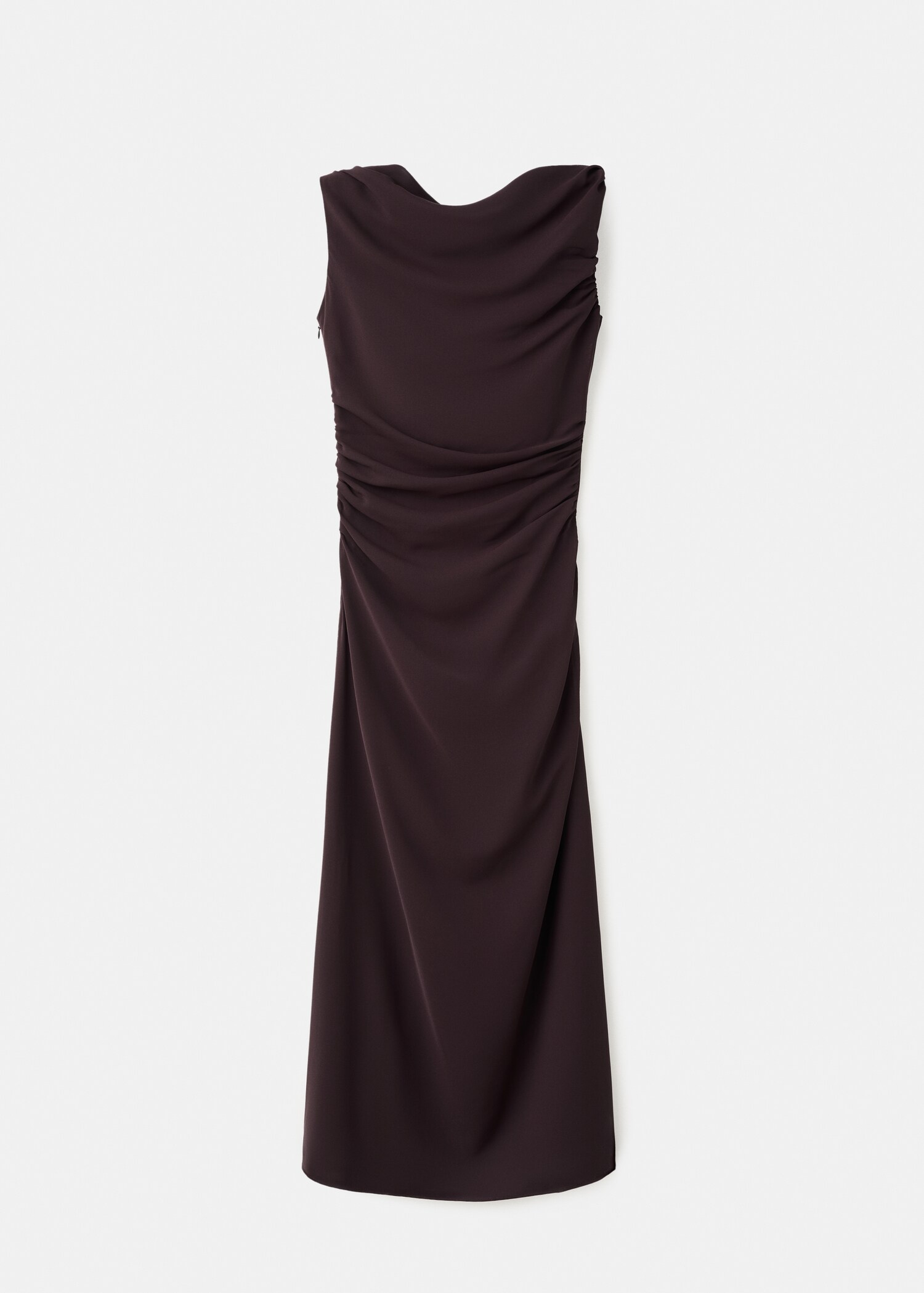 Ruched dress with crossover neckline - Article without model