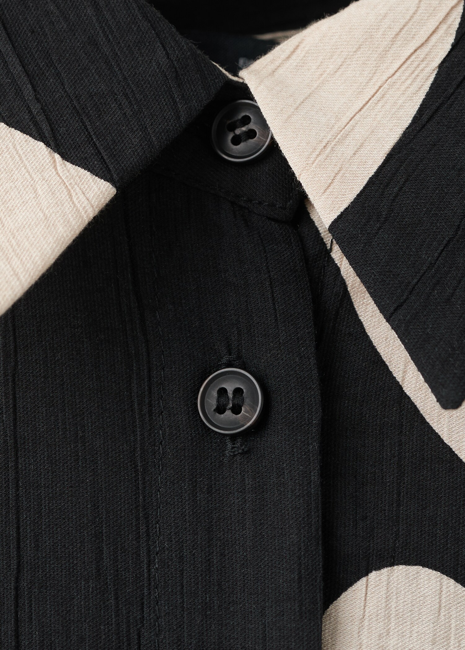 Vestido camisero largo estampado - Detalle del artículo 8