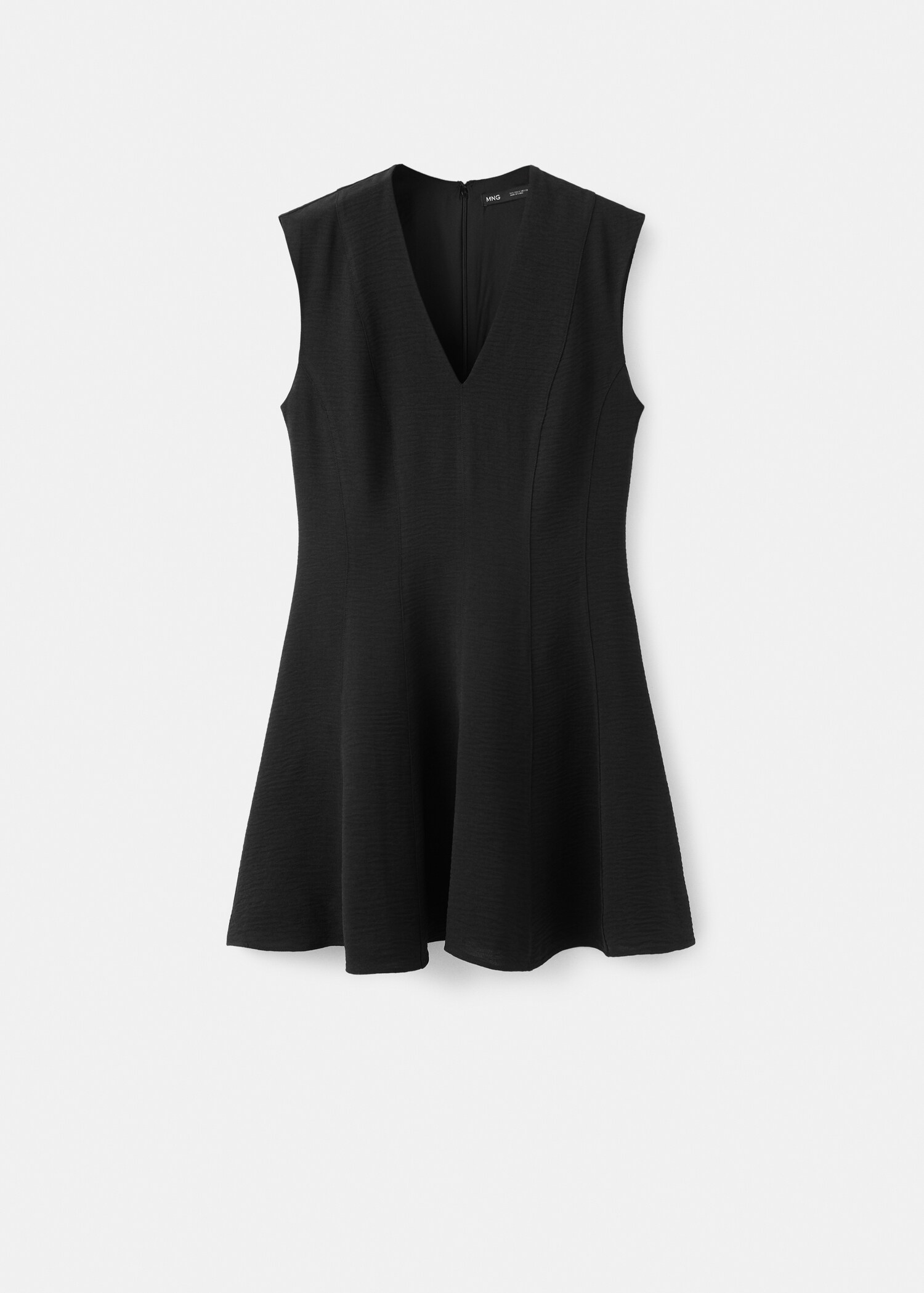 Flounce dress with V-neck - Article without model