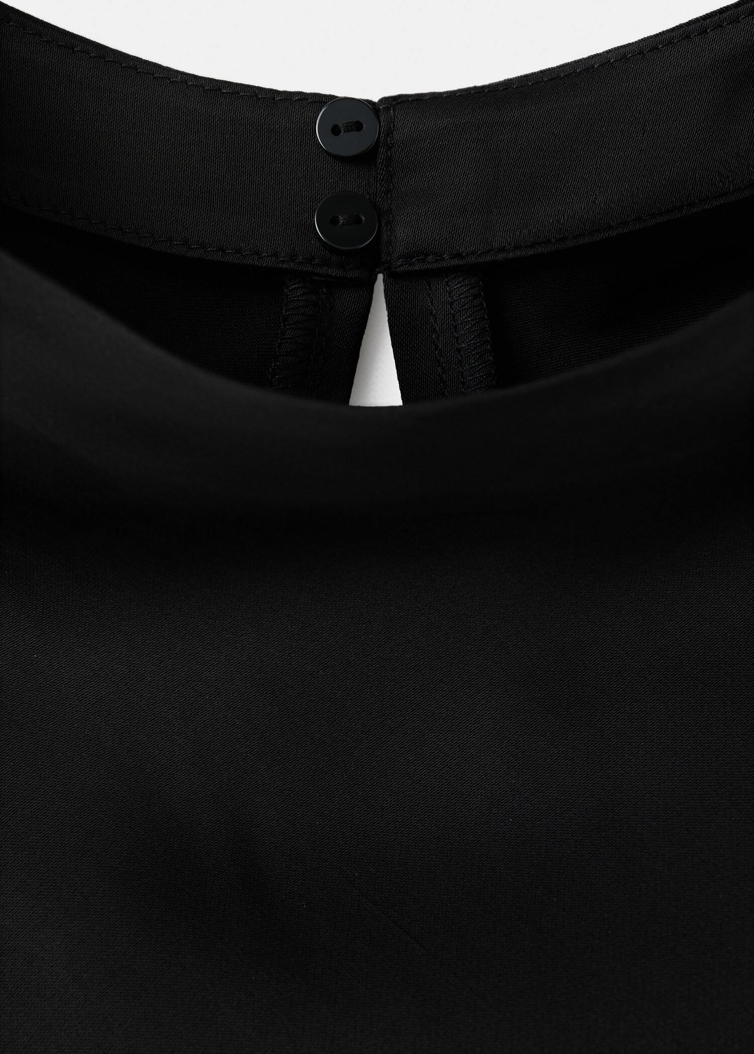 Satin long dress with lace details - Details of the article 8