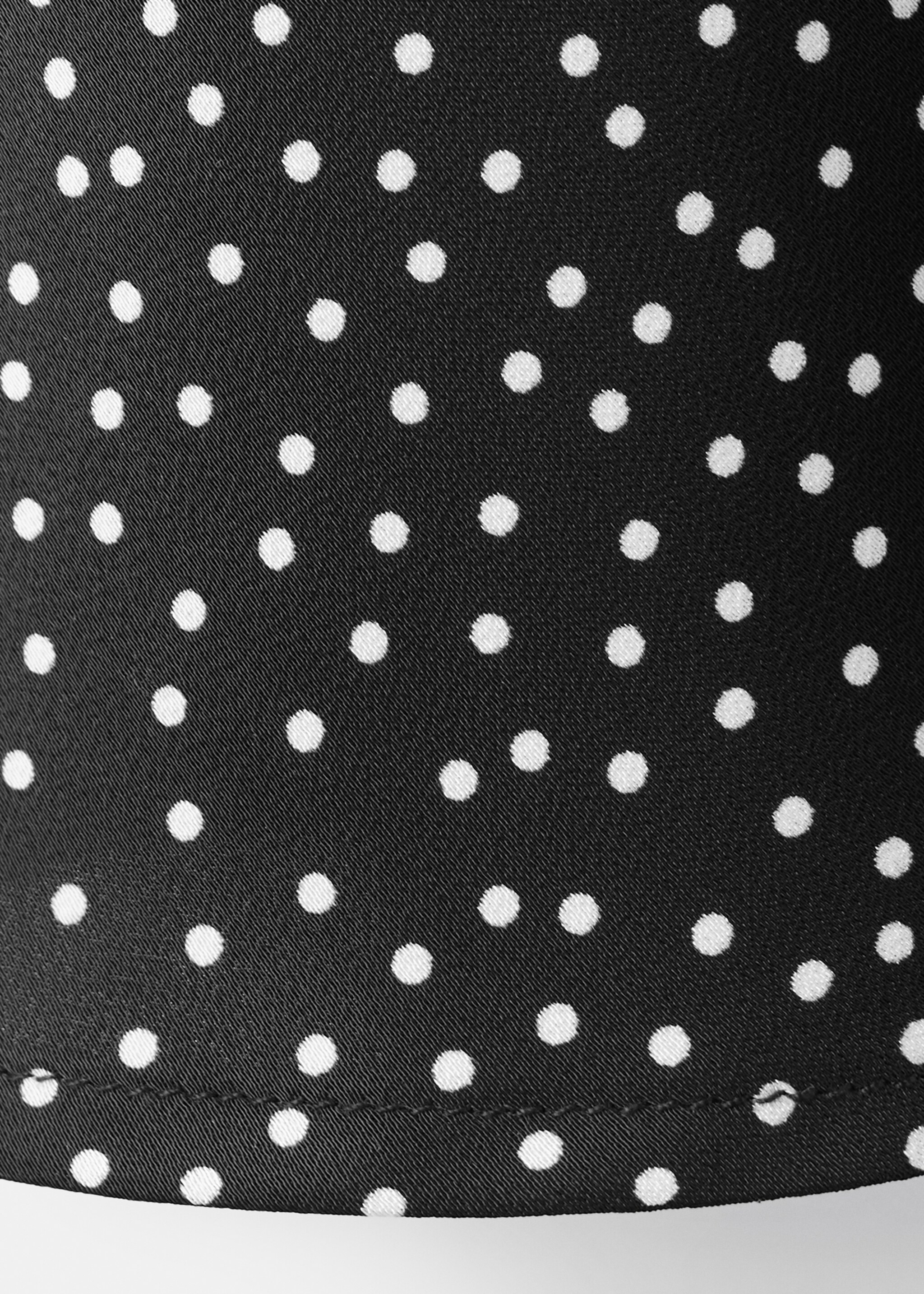 Polka dot lace dress - Details of the article 0, Black. Ref: 27005845-00.