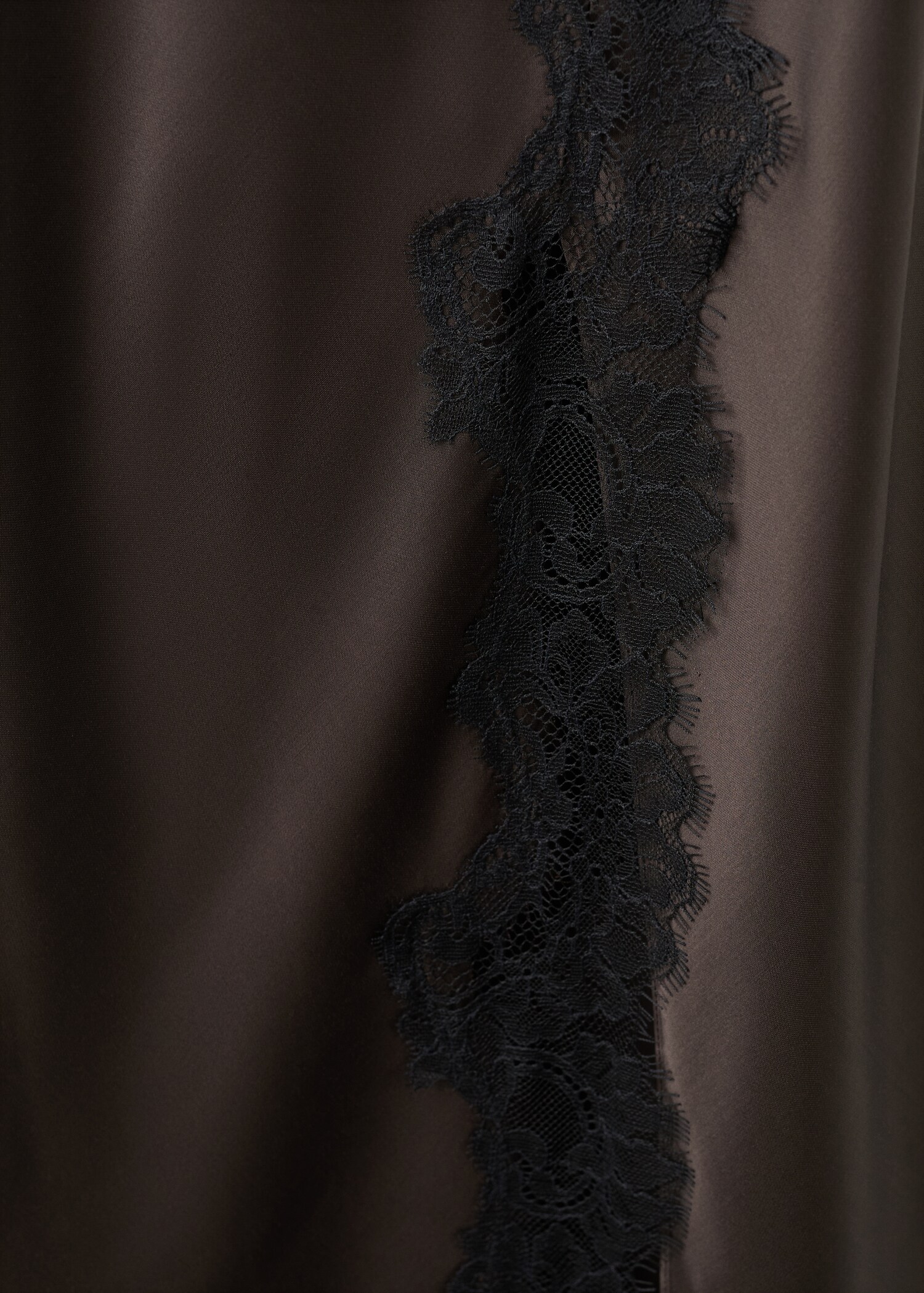 Satin lace dress - Details of the article 0