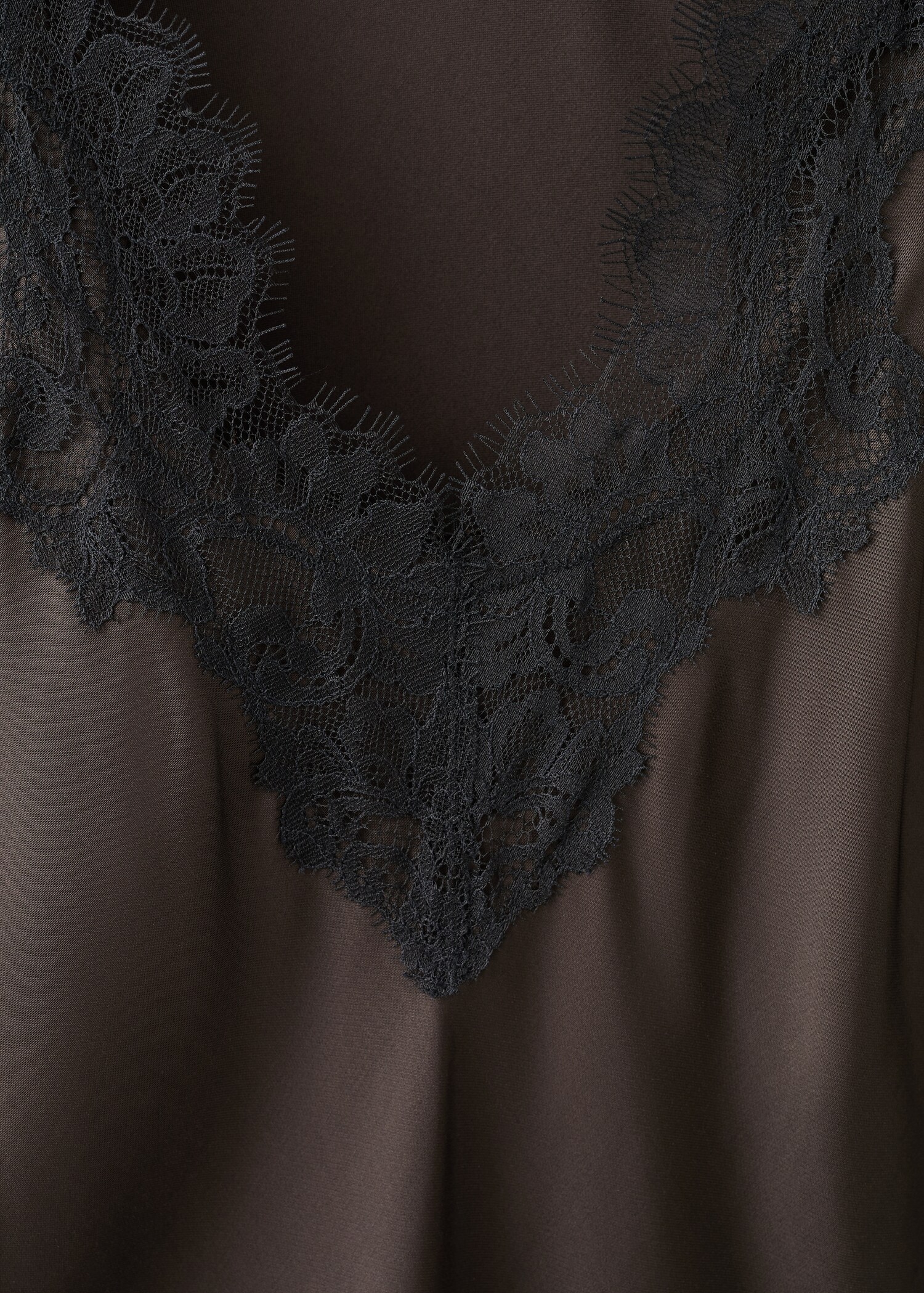 Satin lace dress - Details of the article 8