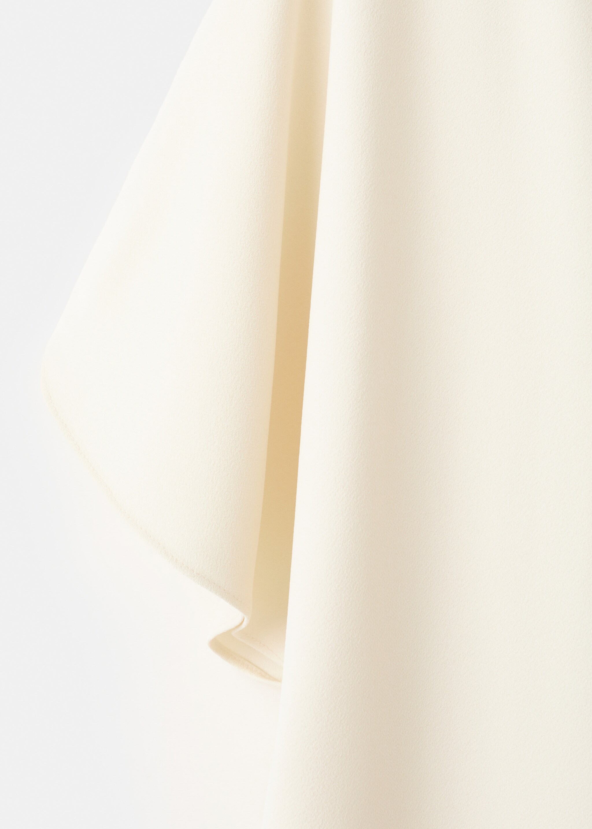 Robe longue manches asymétriques - Détail de l'article 8, Écru. Ref: 27005847-00.