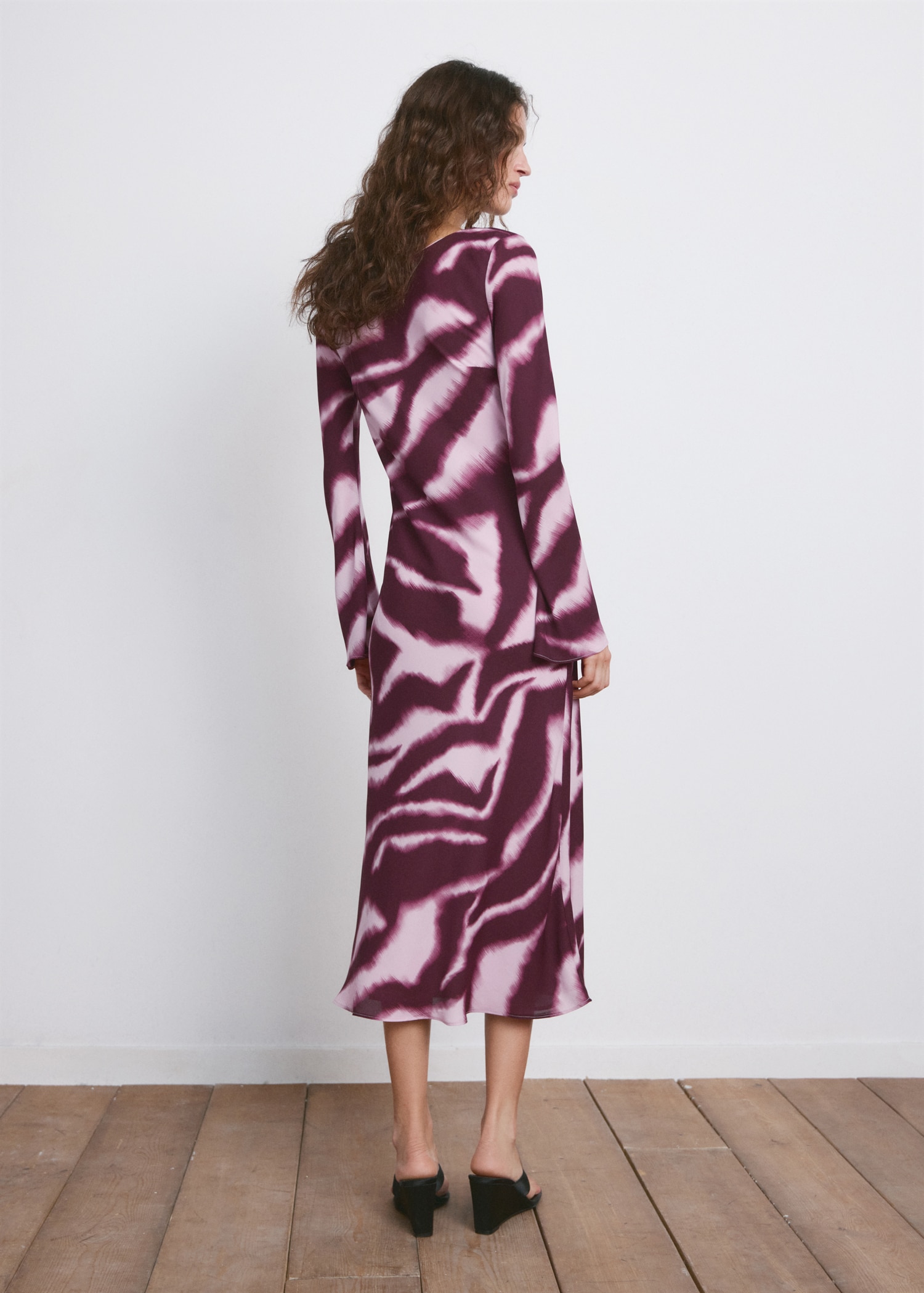 Robe évasée imprimé animal - Verso de l’article