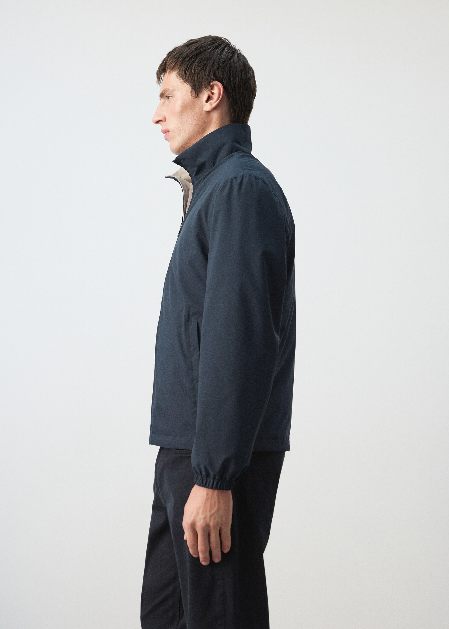 Reversible quilted water-repellent reversible jacket - Details of the article 2