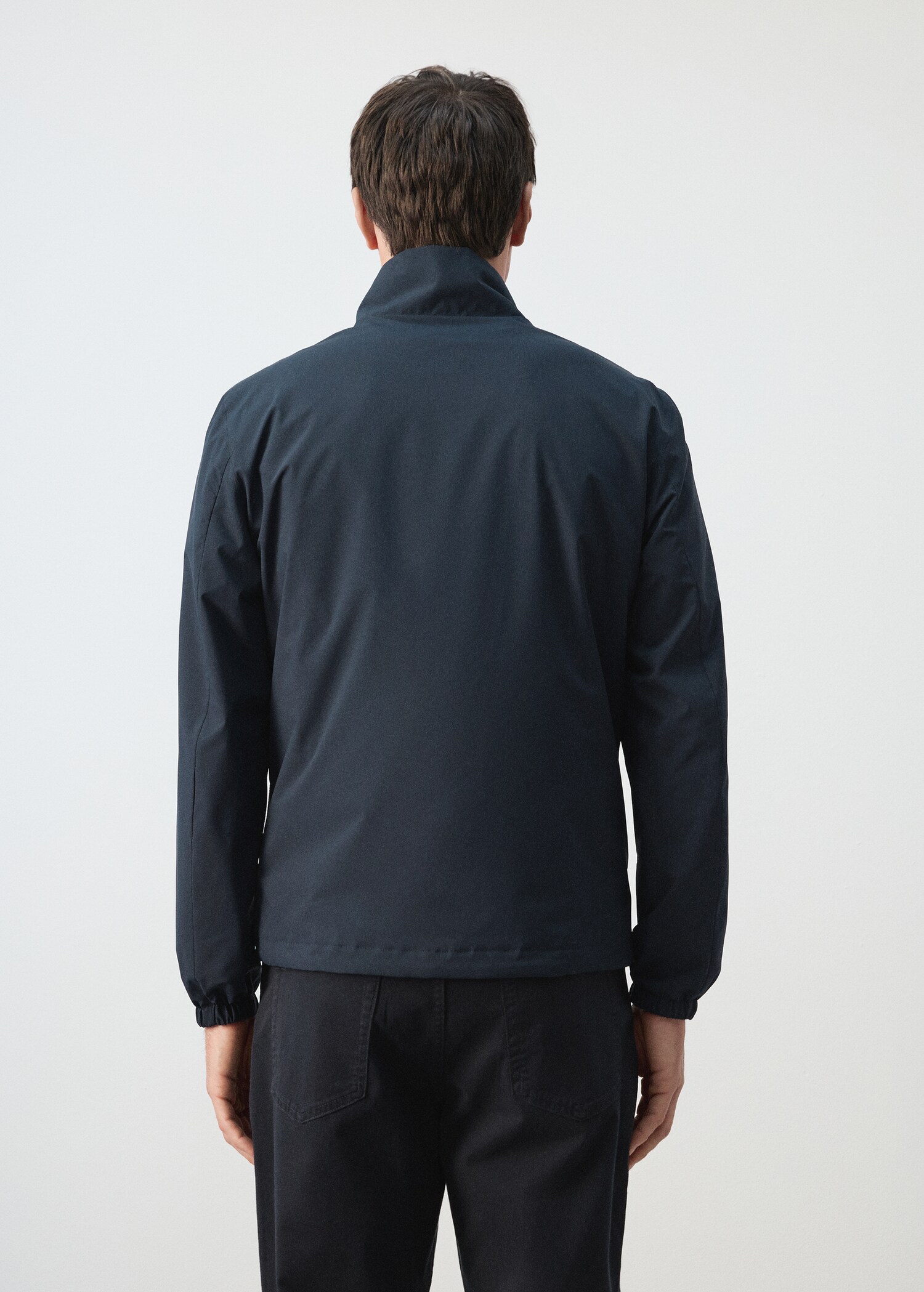 Reversible quilted water-repellent reversible jacket - Reverse of the article