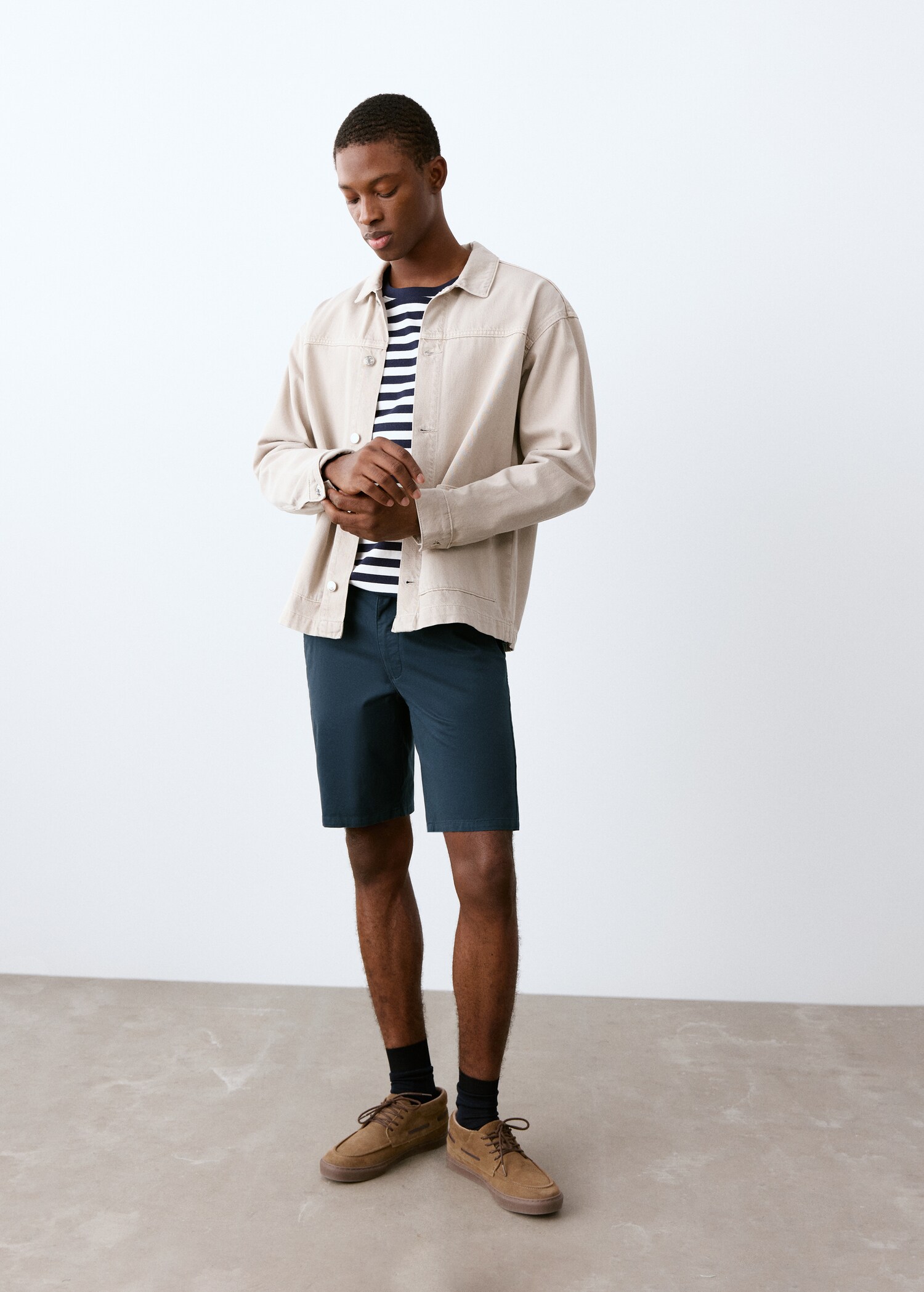 Bermuda coton - Plan moyen