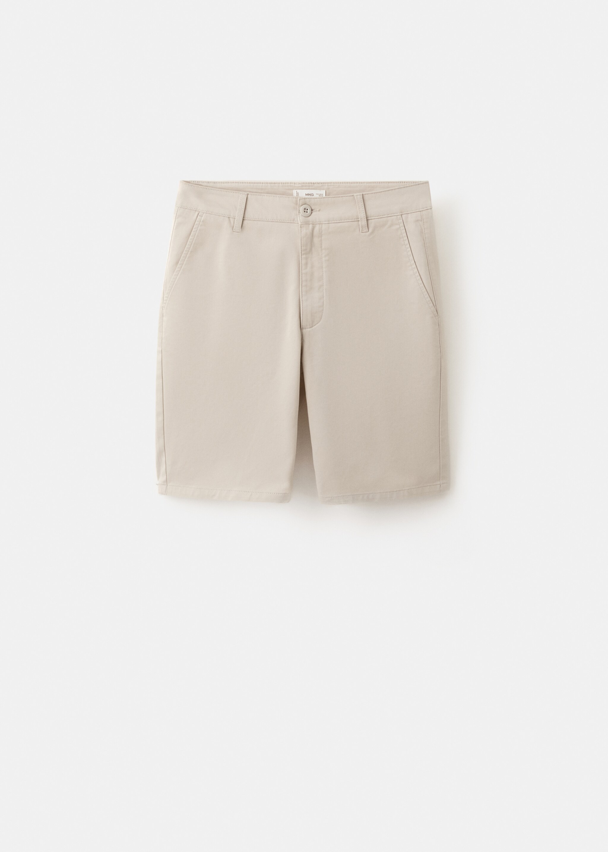 Cotton Bermuda shorts - Article without model, Ice Grey. Ref: 27005940-00.