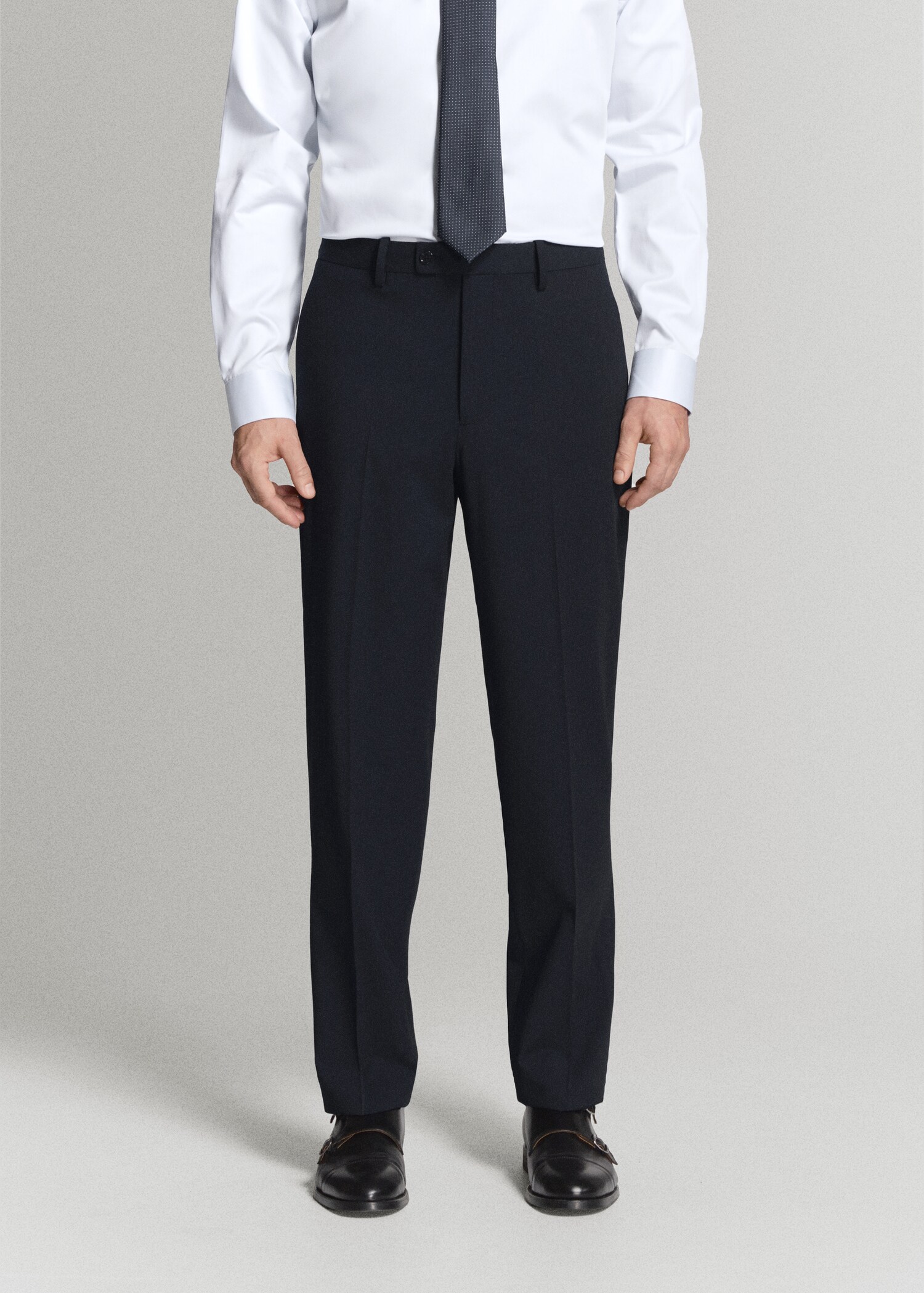 London regular-fit trousers - Medium plane