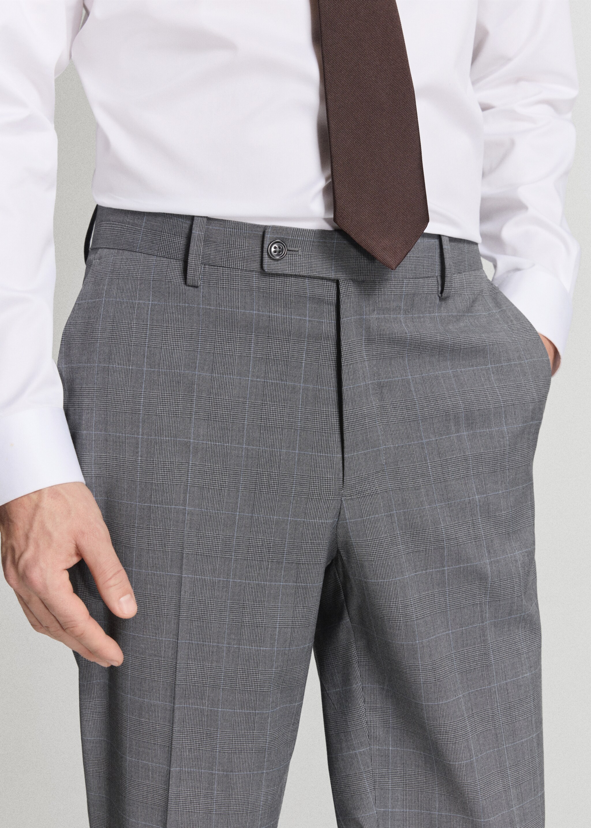 London regular-fit pants - Details of the article 1, Grey. Ref: 27005942-00.