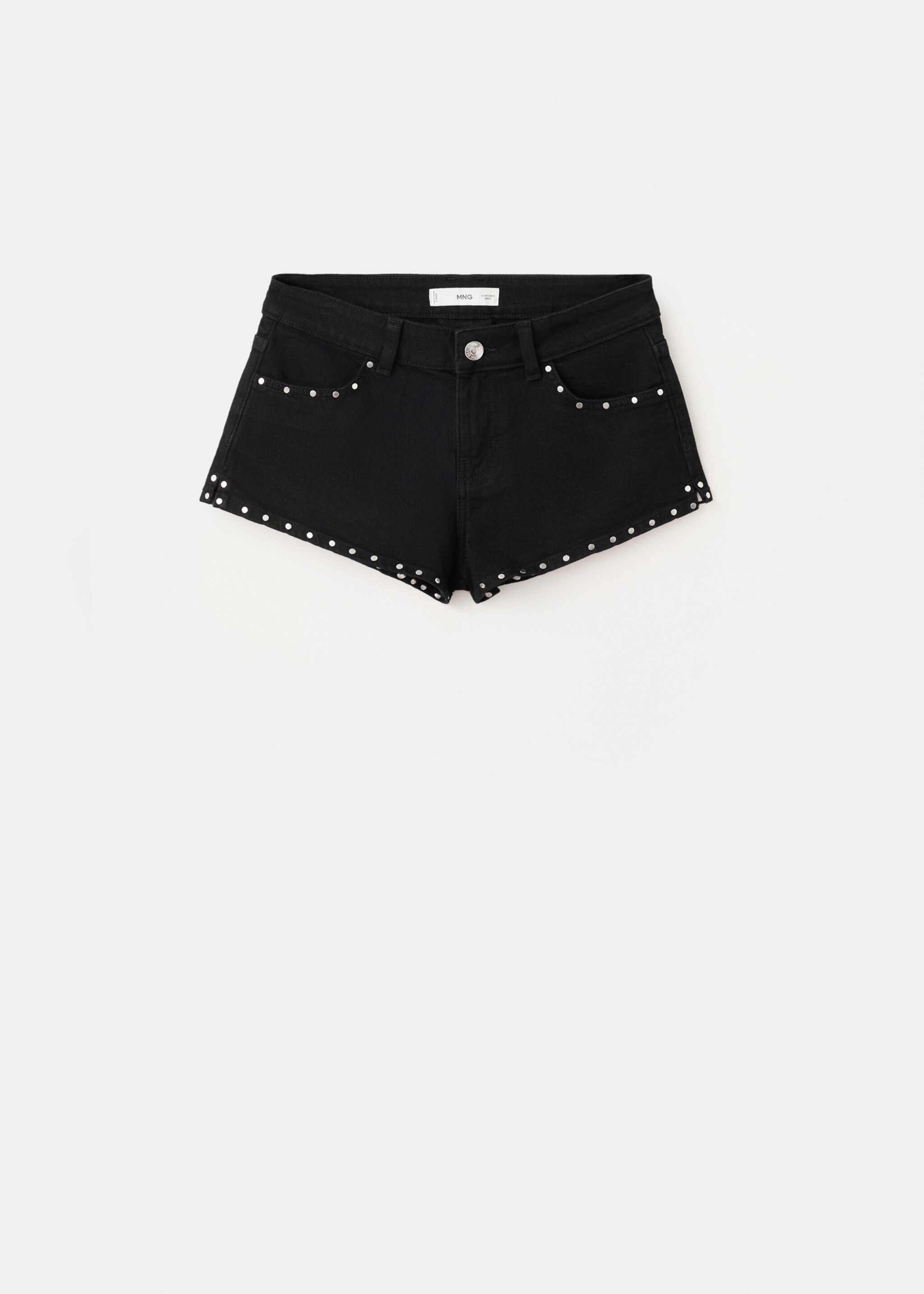 Studded micro shorts - Article without model, Black. Ref: 27005954-00.